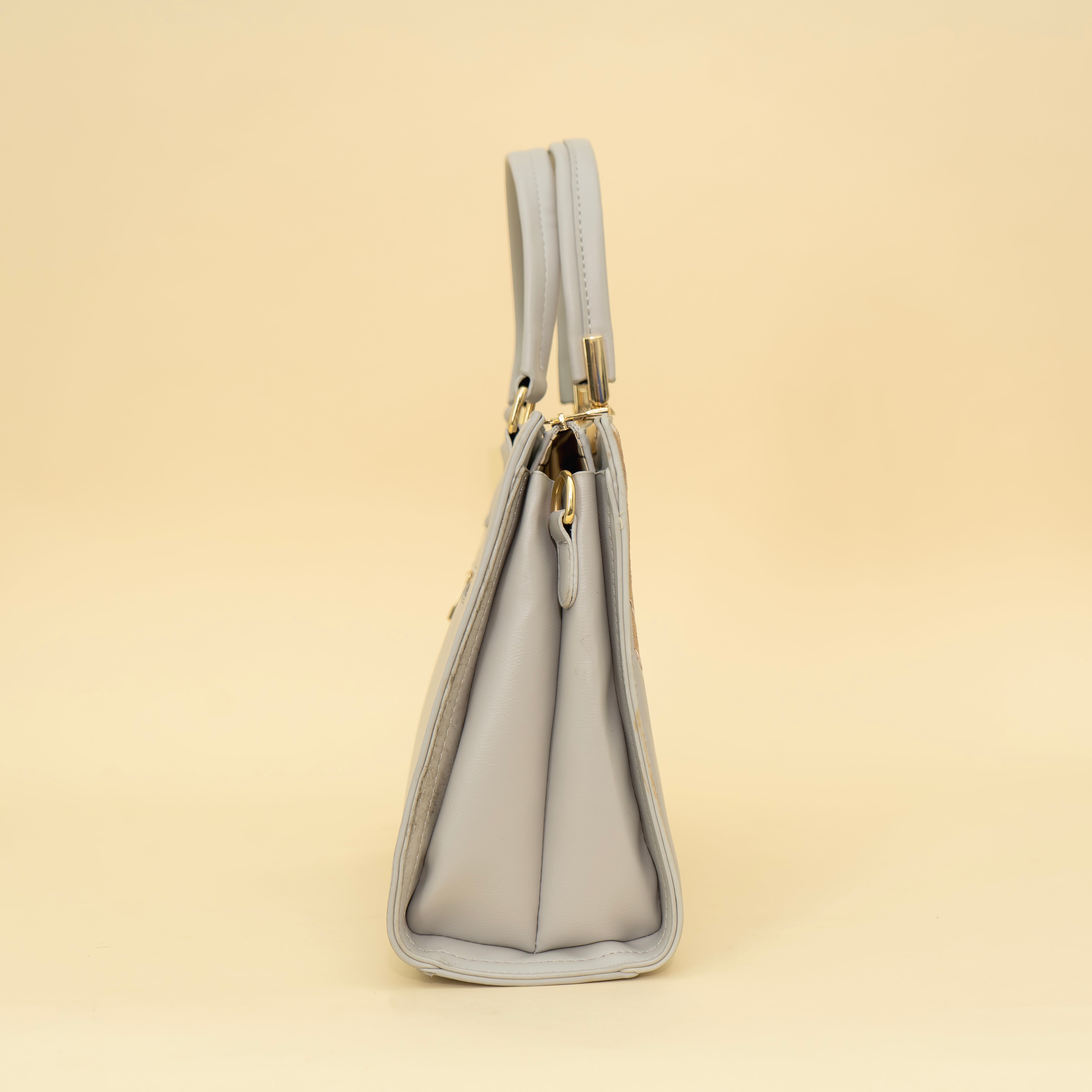 Grey Floral Flourish handbag | cara