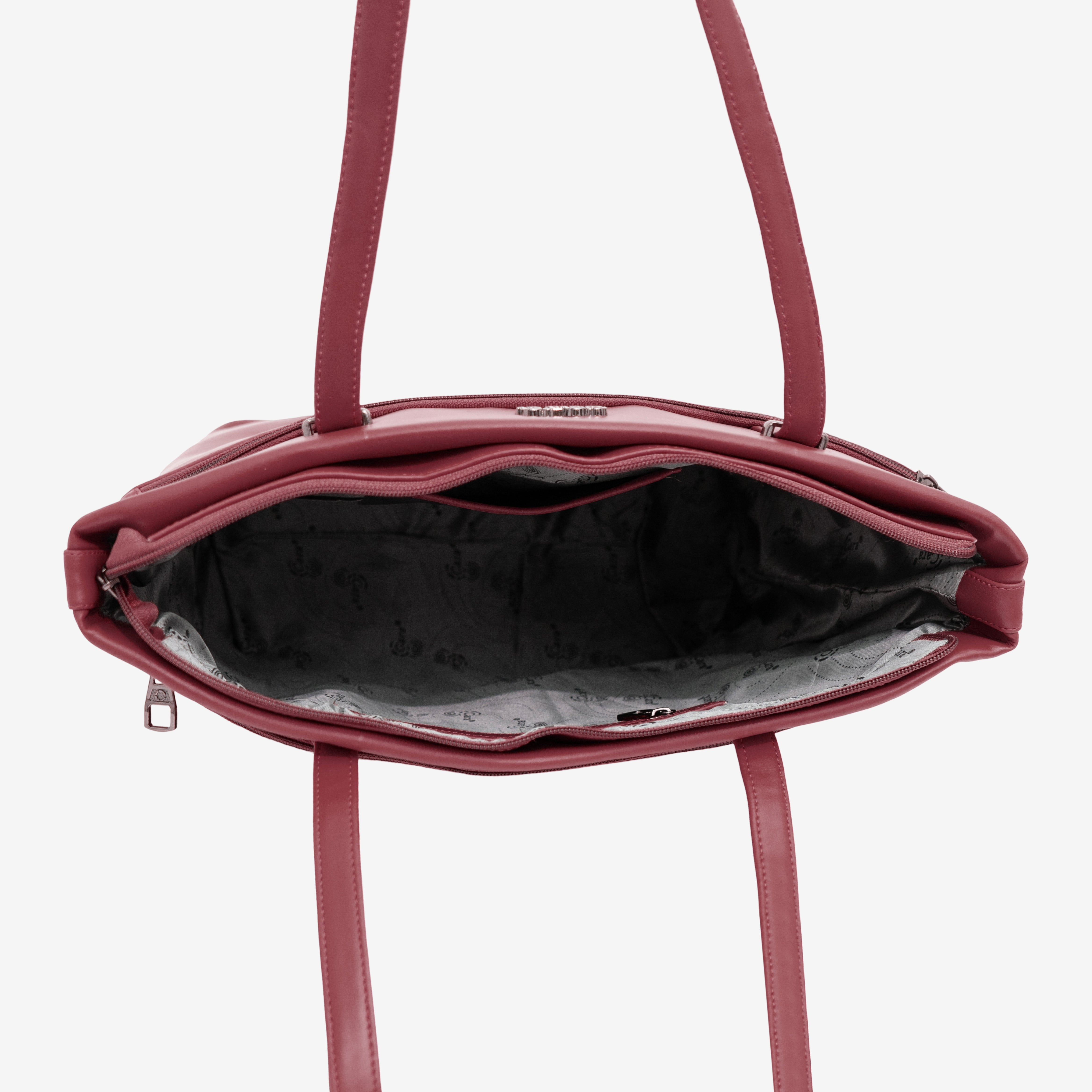 Maroon 9 to 5 Office Tote Bag | Cara