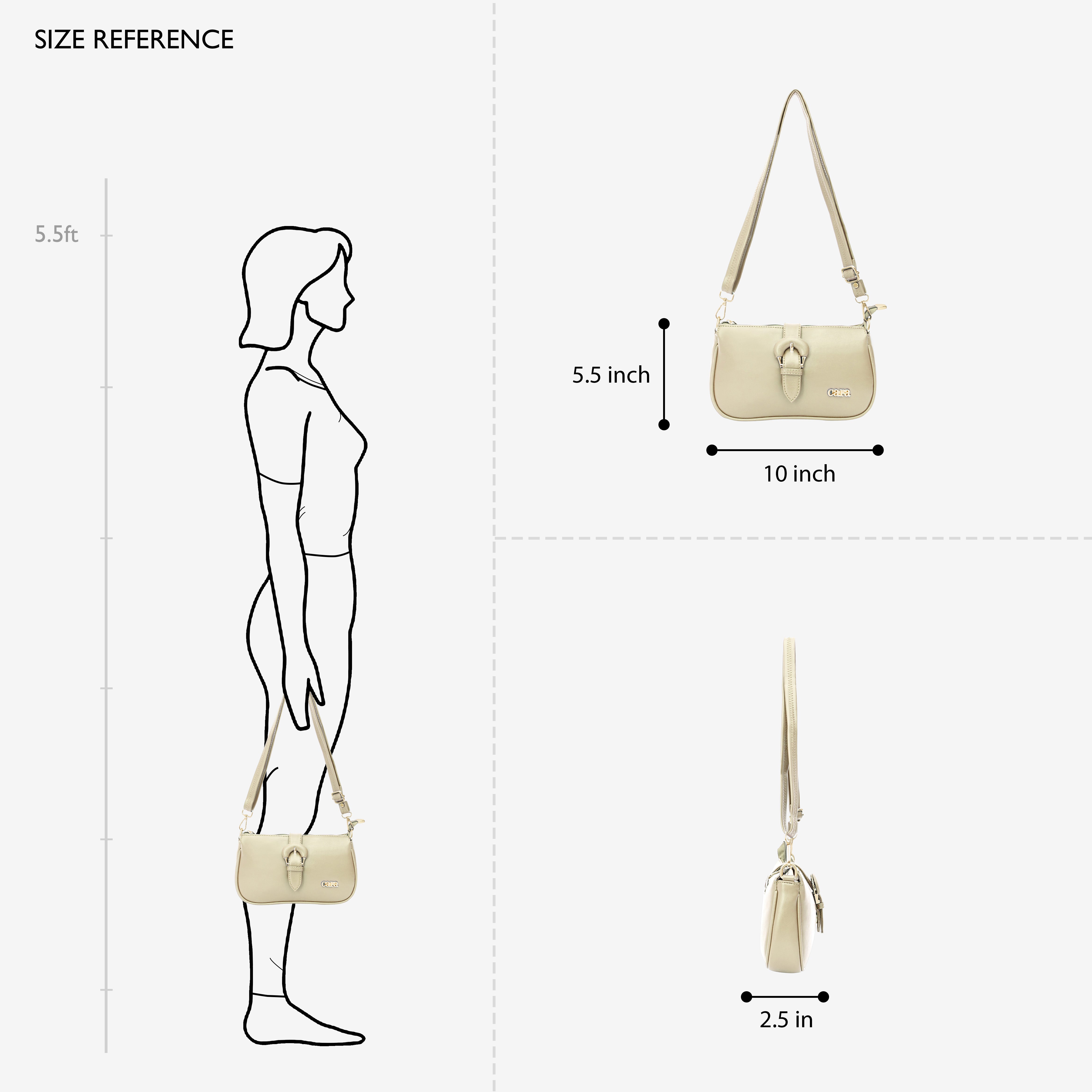 Beige Pleasant Sling | Cara