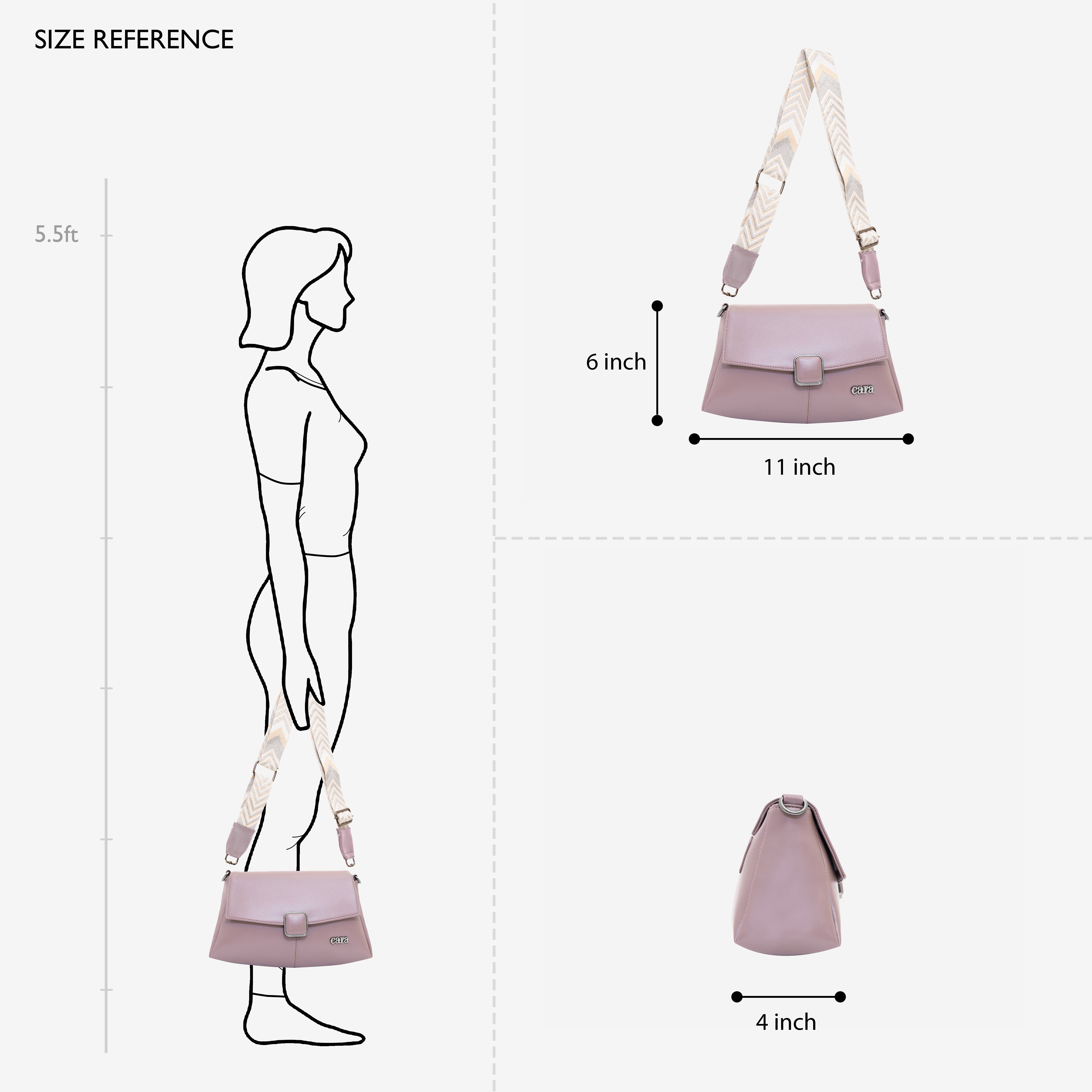 Pink Modish carry sling bag | CARA