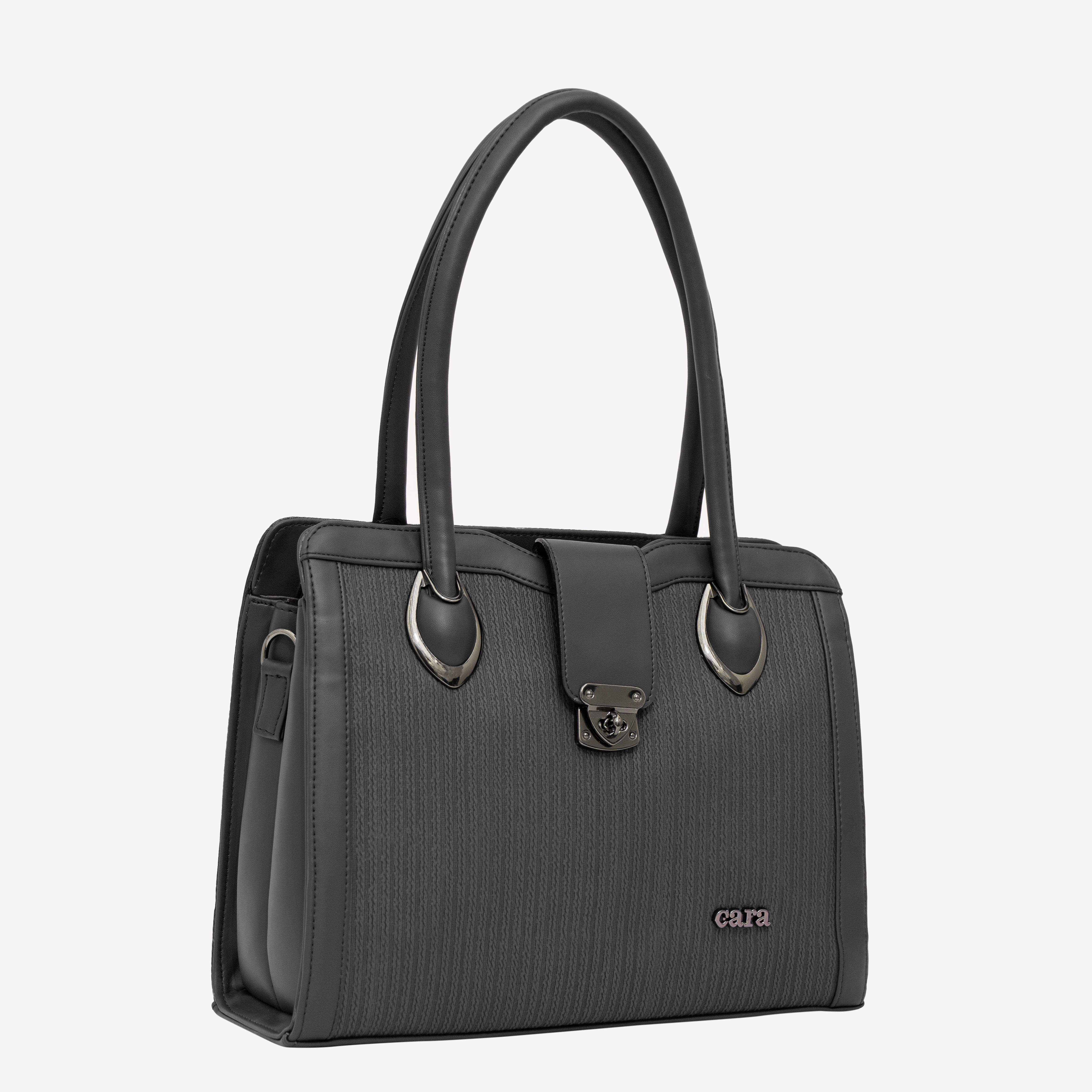 Elegant Charcoal Vibe Handbag