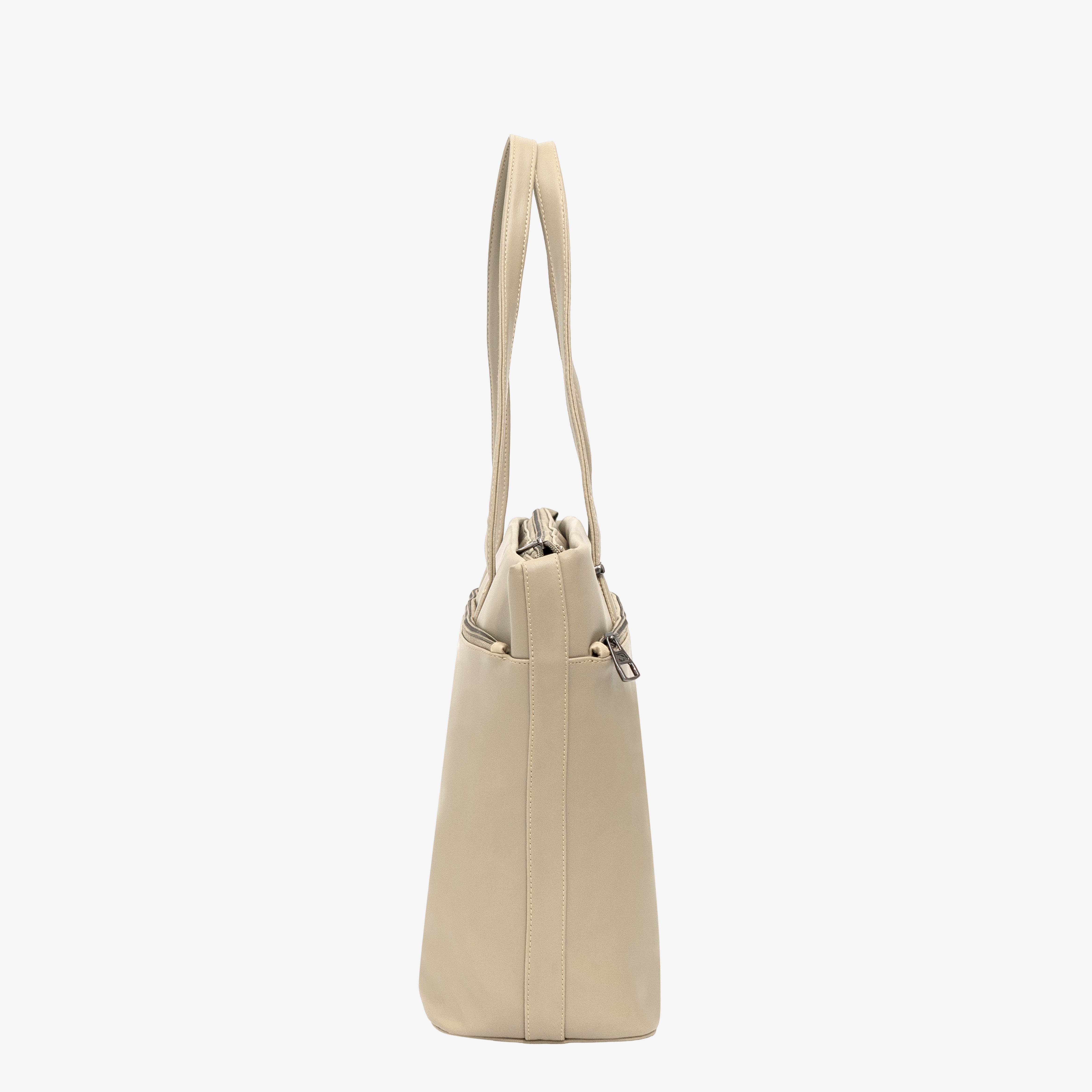 Beige 9 to 5 Office Tote Bag | Cara