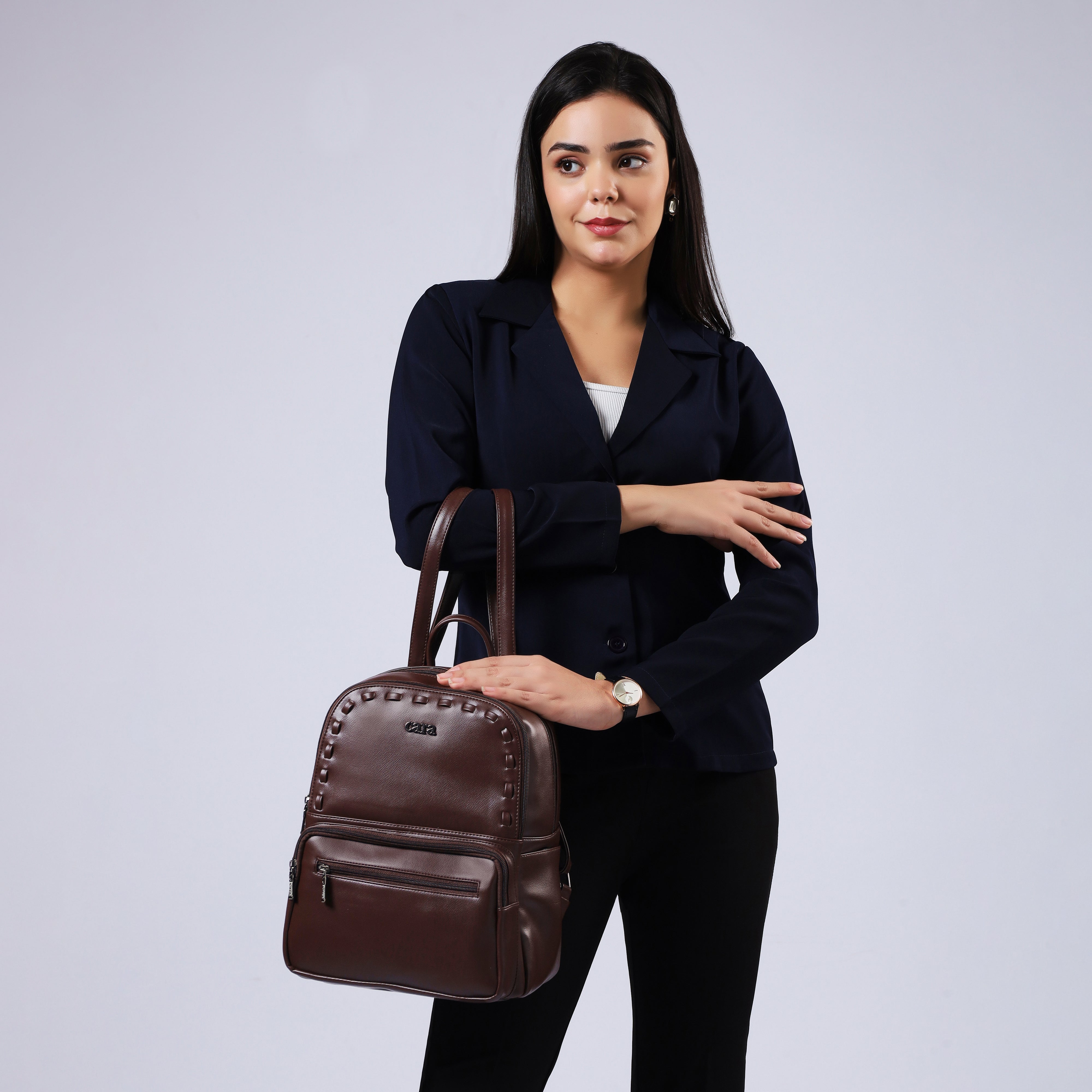 Dark Brown CityEdge BackPack | Cara