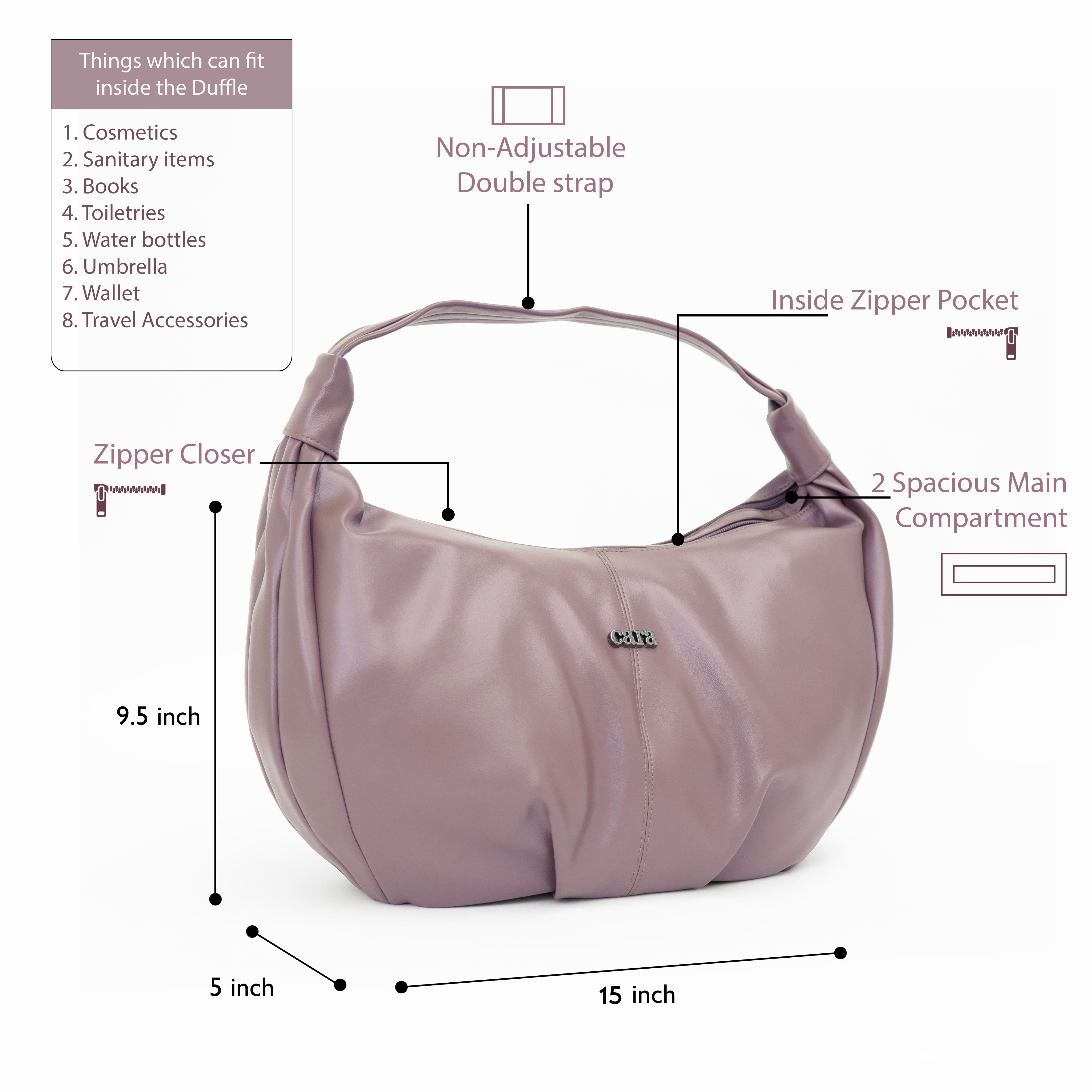 Lavender Glam Go HANDBAG | Cara