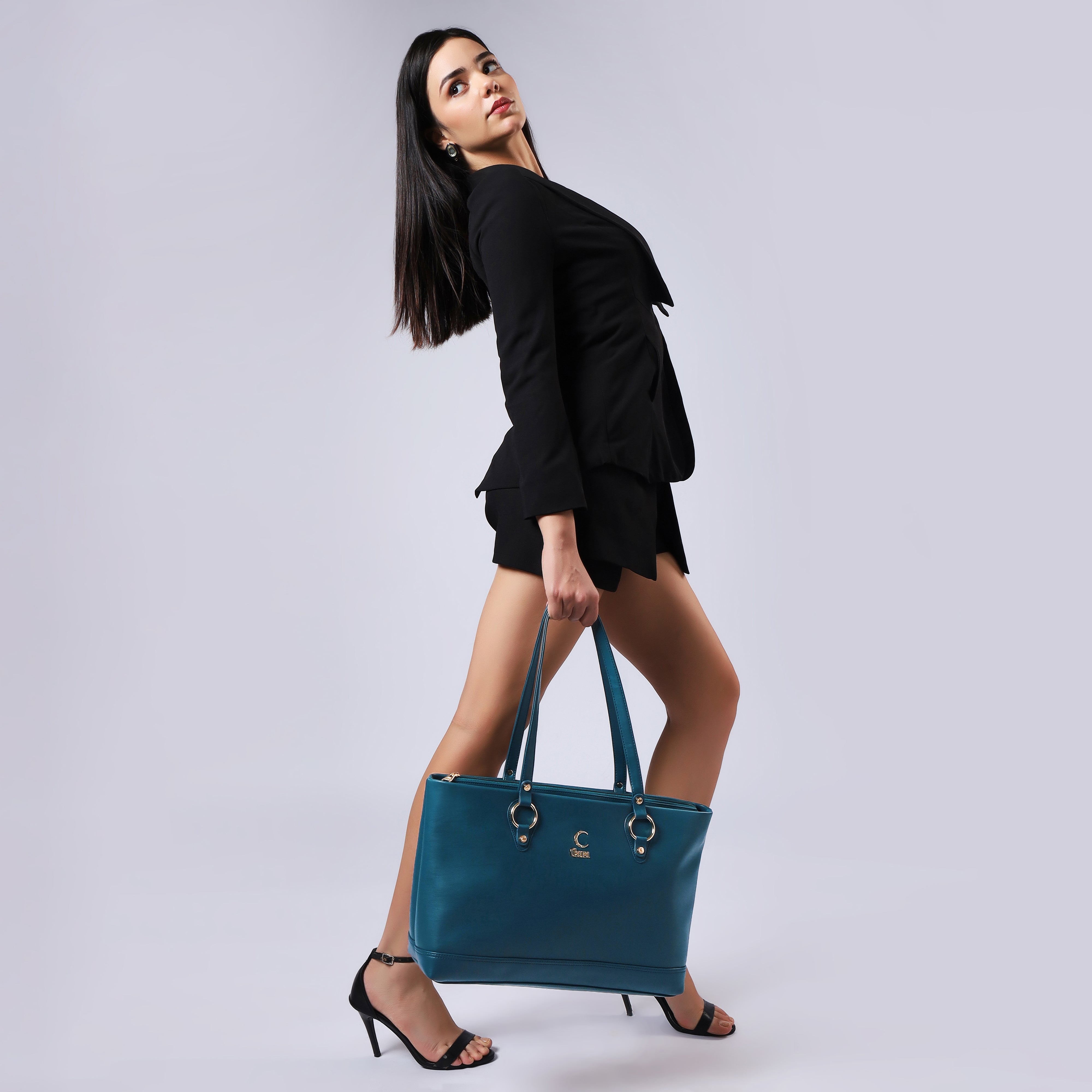 Teal Blue Corporate Chic Tote | Cara
