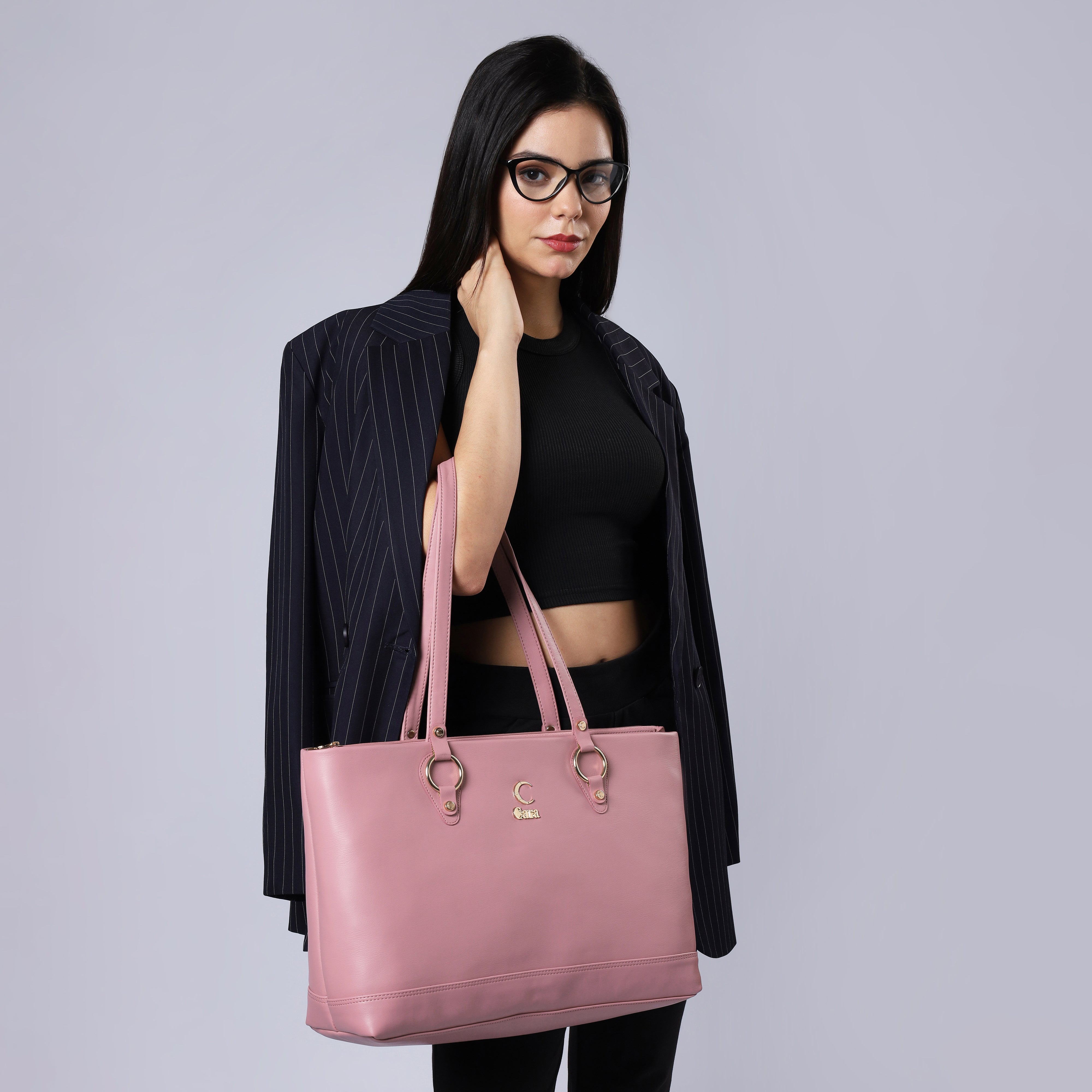 Pink Corporate Chic Tote | Cara