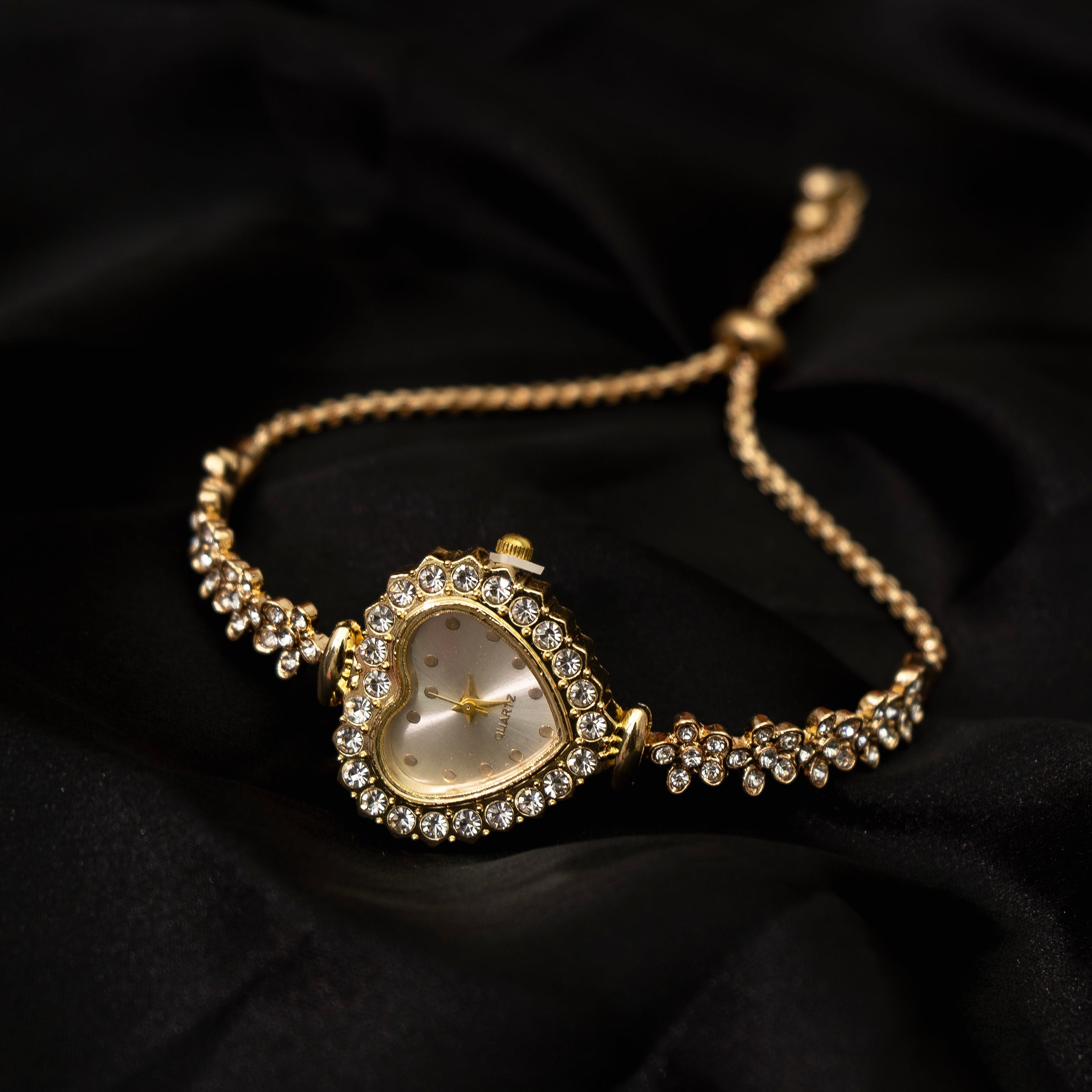 Crystal Heart Watch