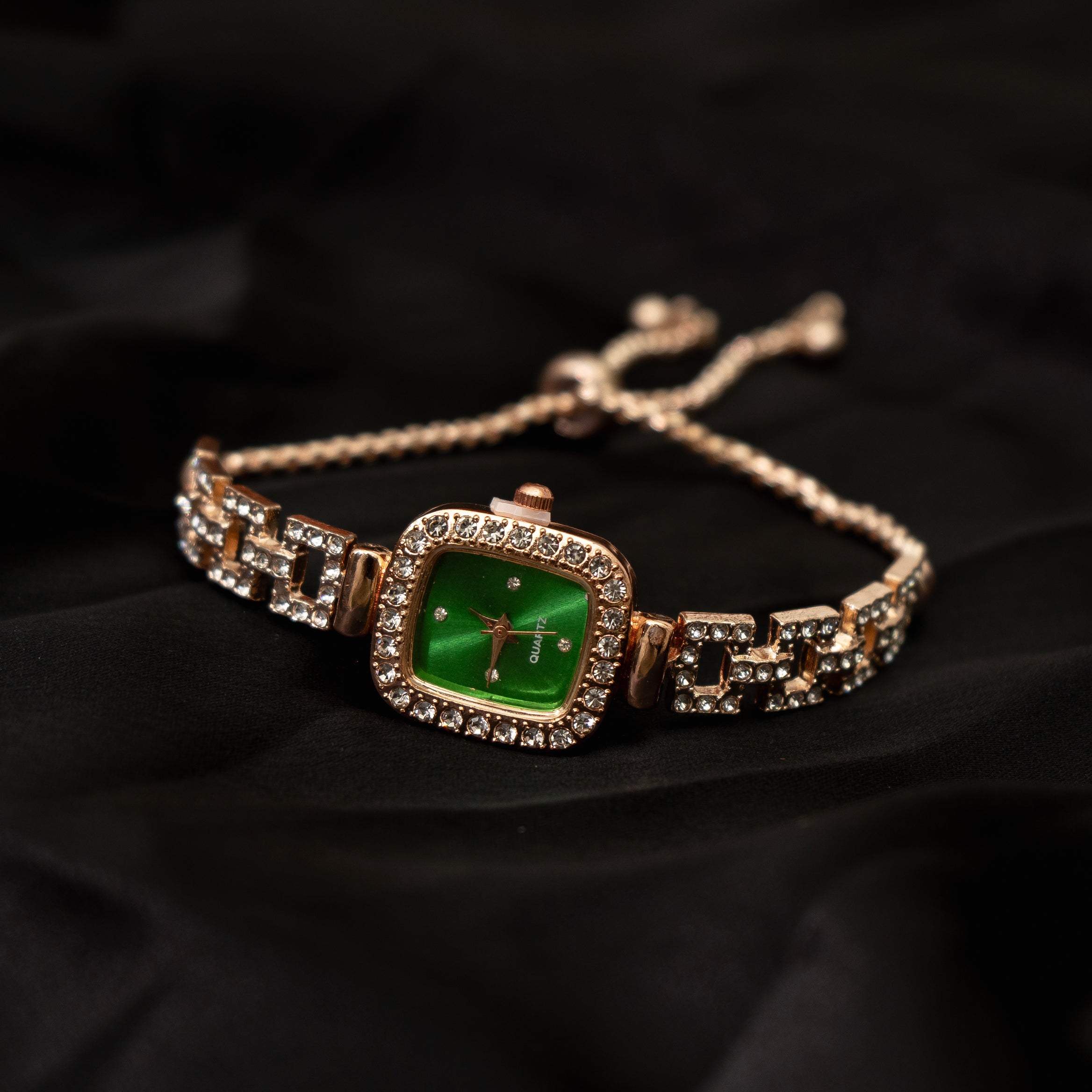 Crystal Square Watch