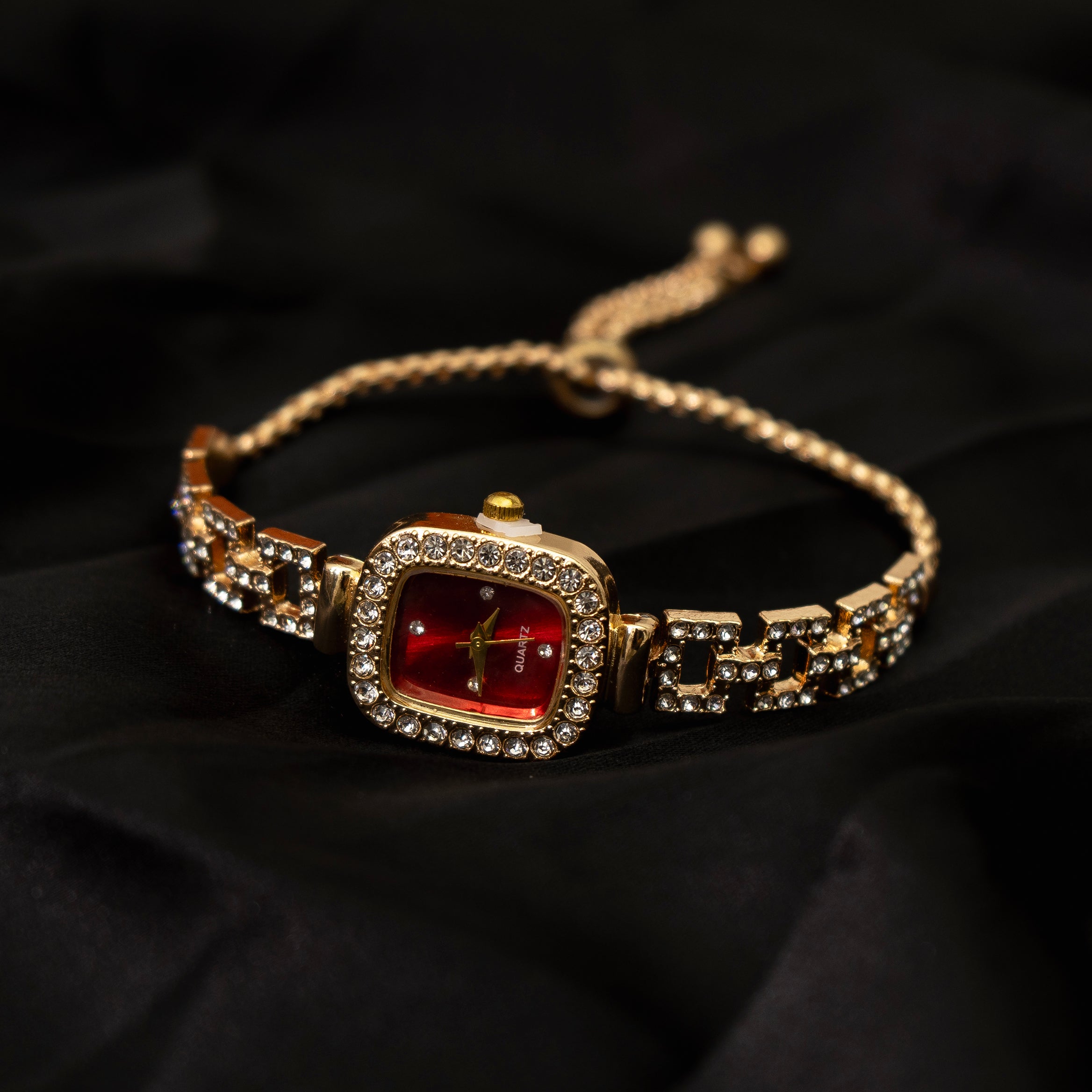 Crystal Square Watch