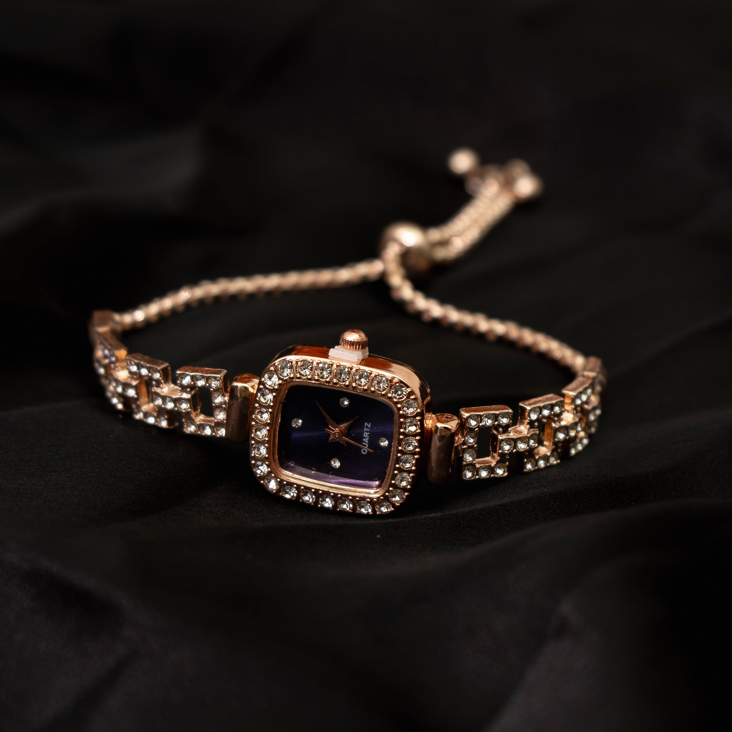 Crystal Square Watch