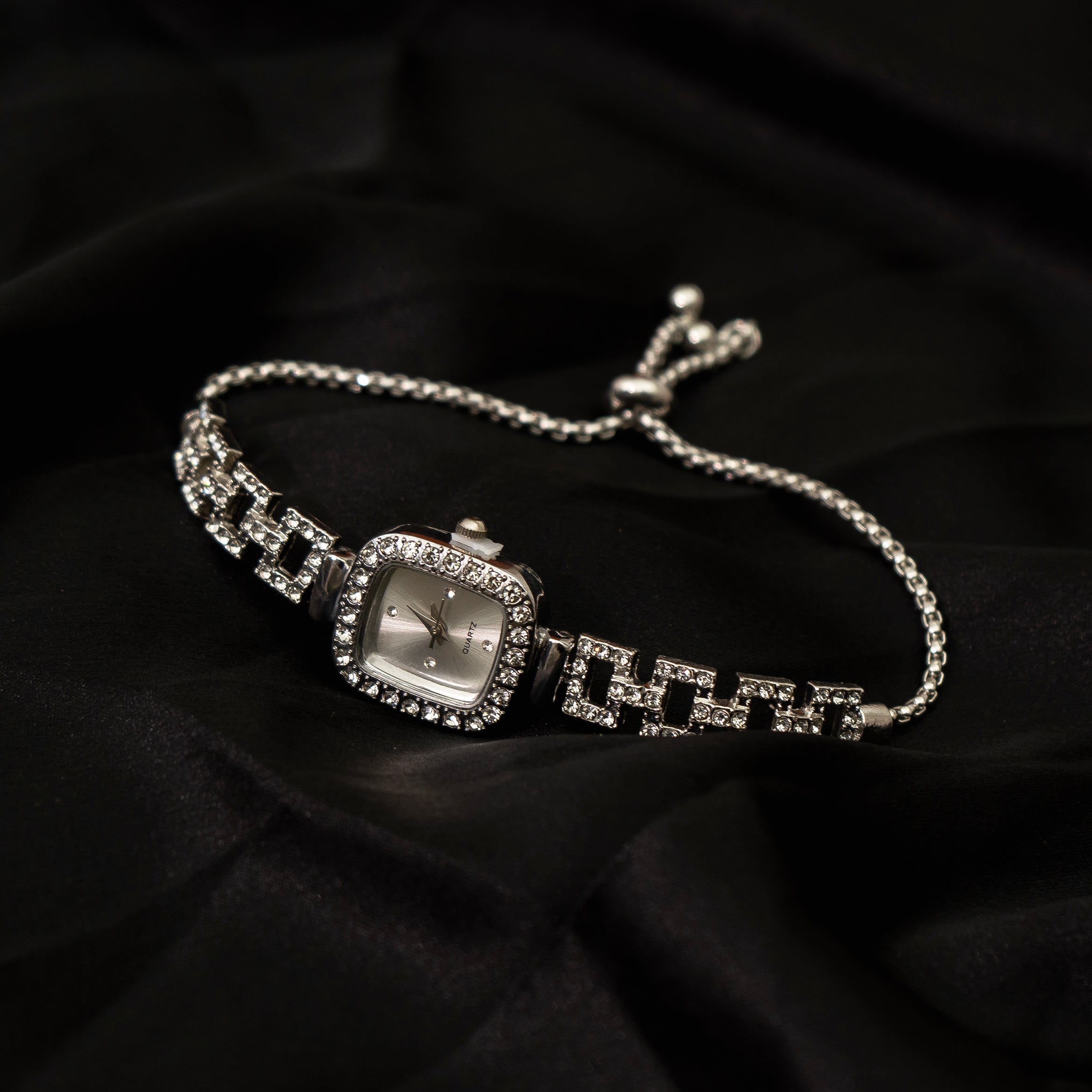 Crystal Square Watch