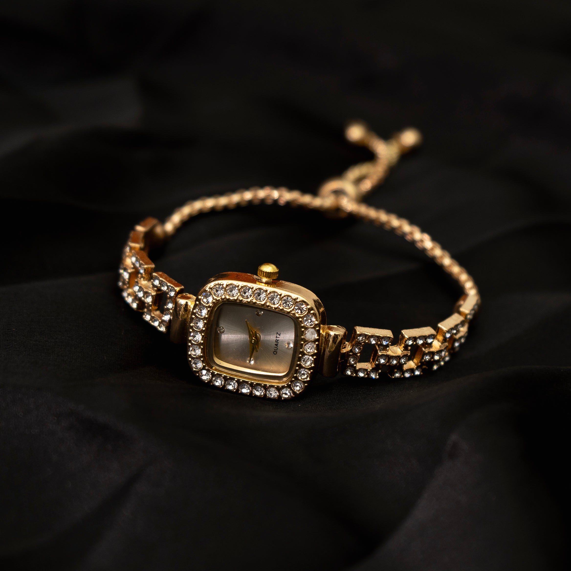 Crystal Square Watch