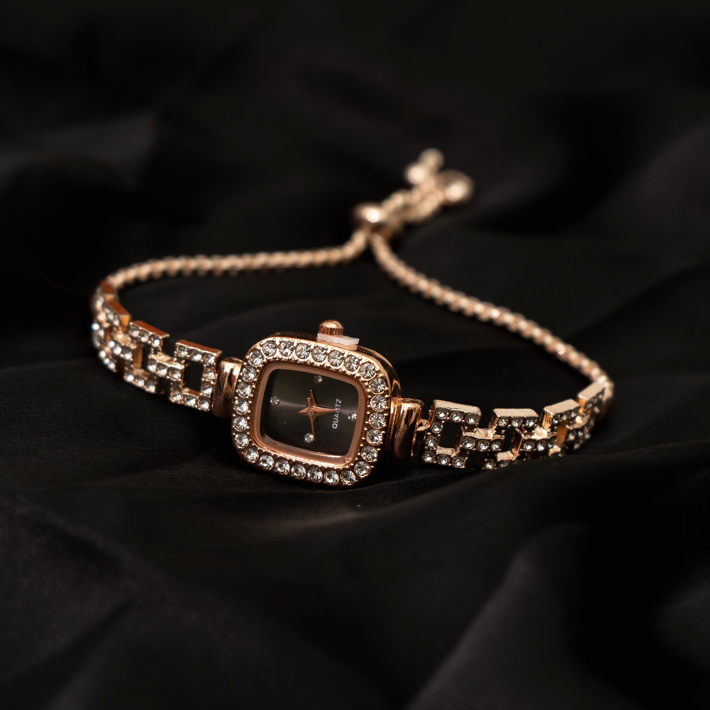 Crystal Square Watch