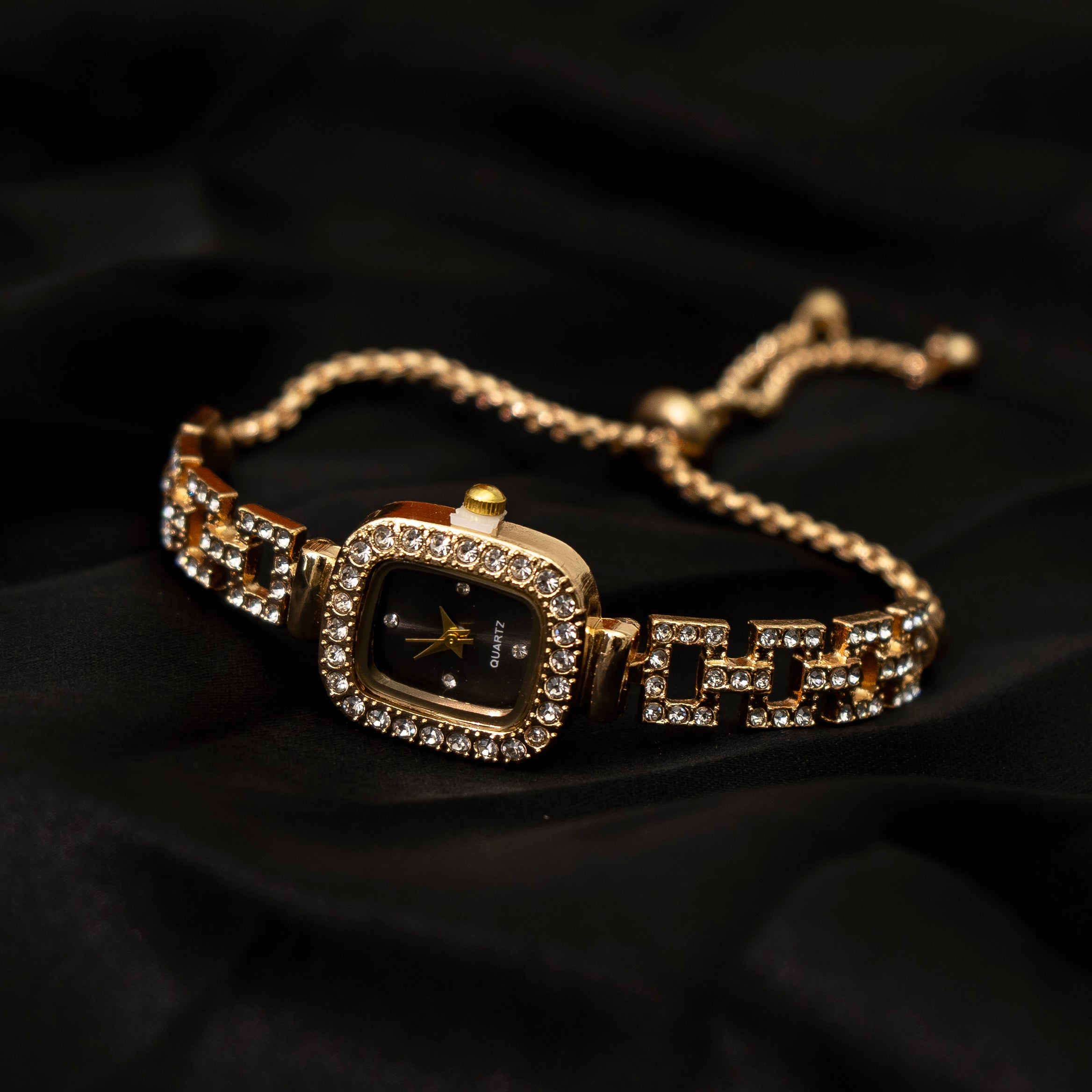 Crystal Square Watch