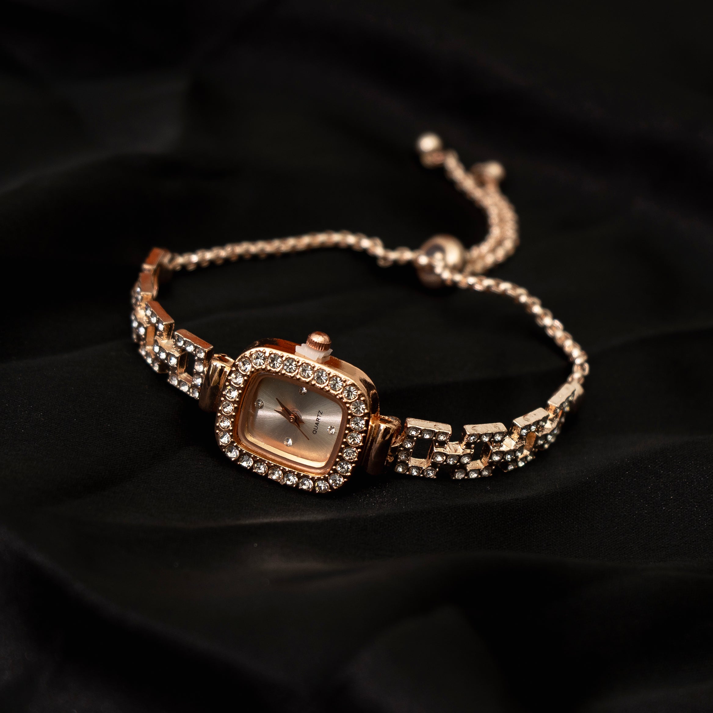 Crystal Square Watch