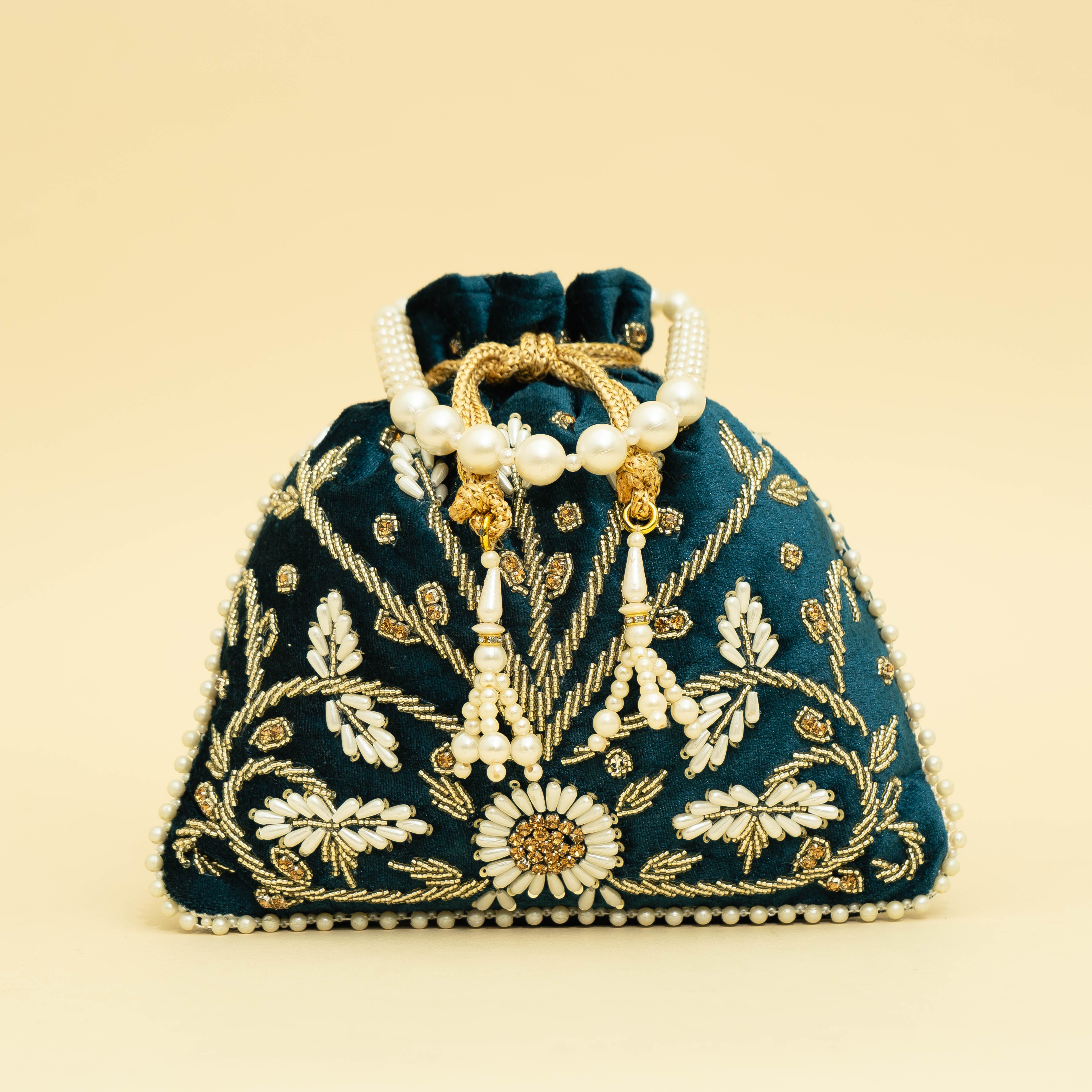 Teal blue Twist of Tradition | Cara
