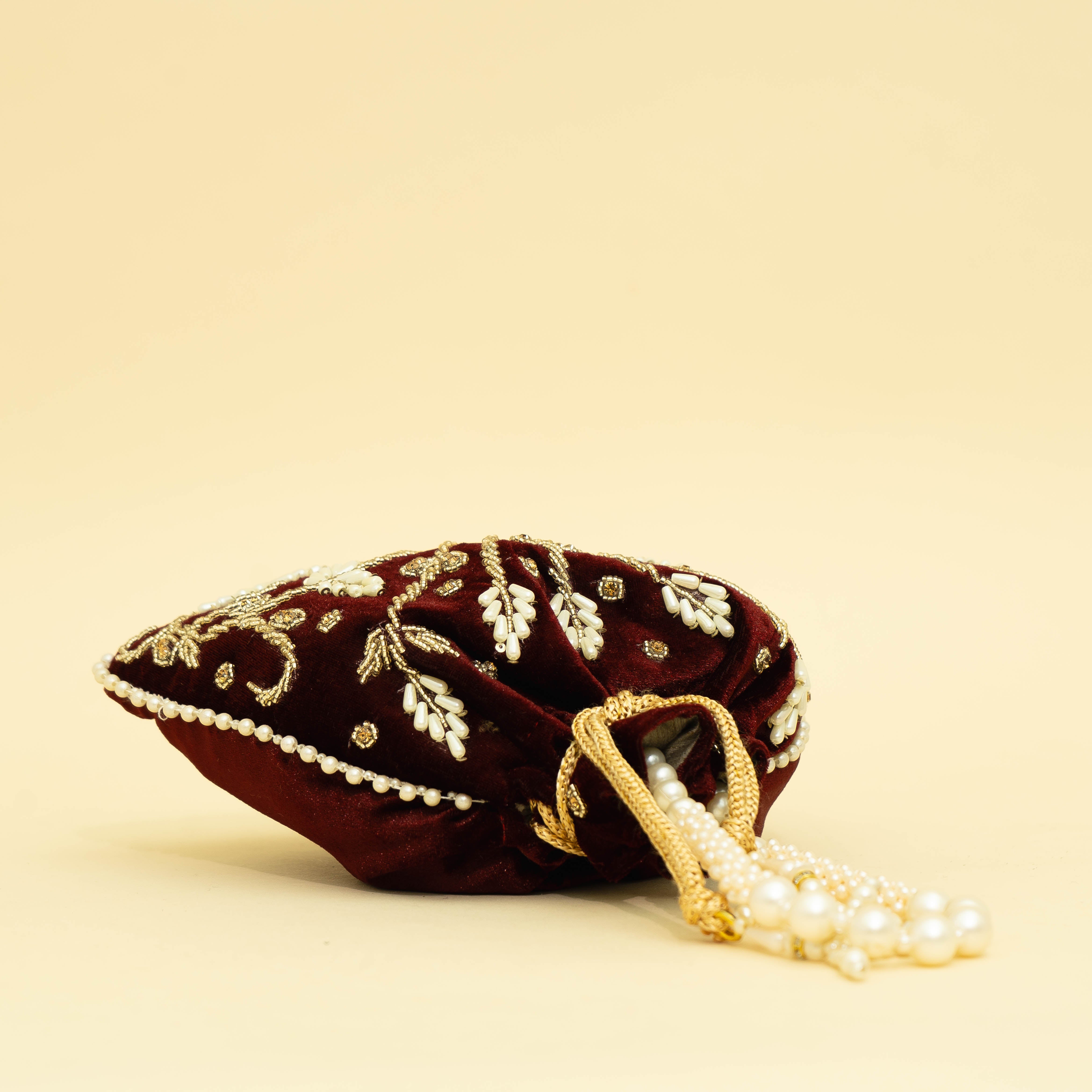 Maroon Twist of Tradition | Cara