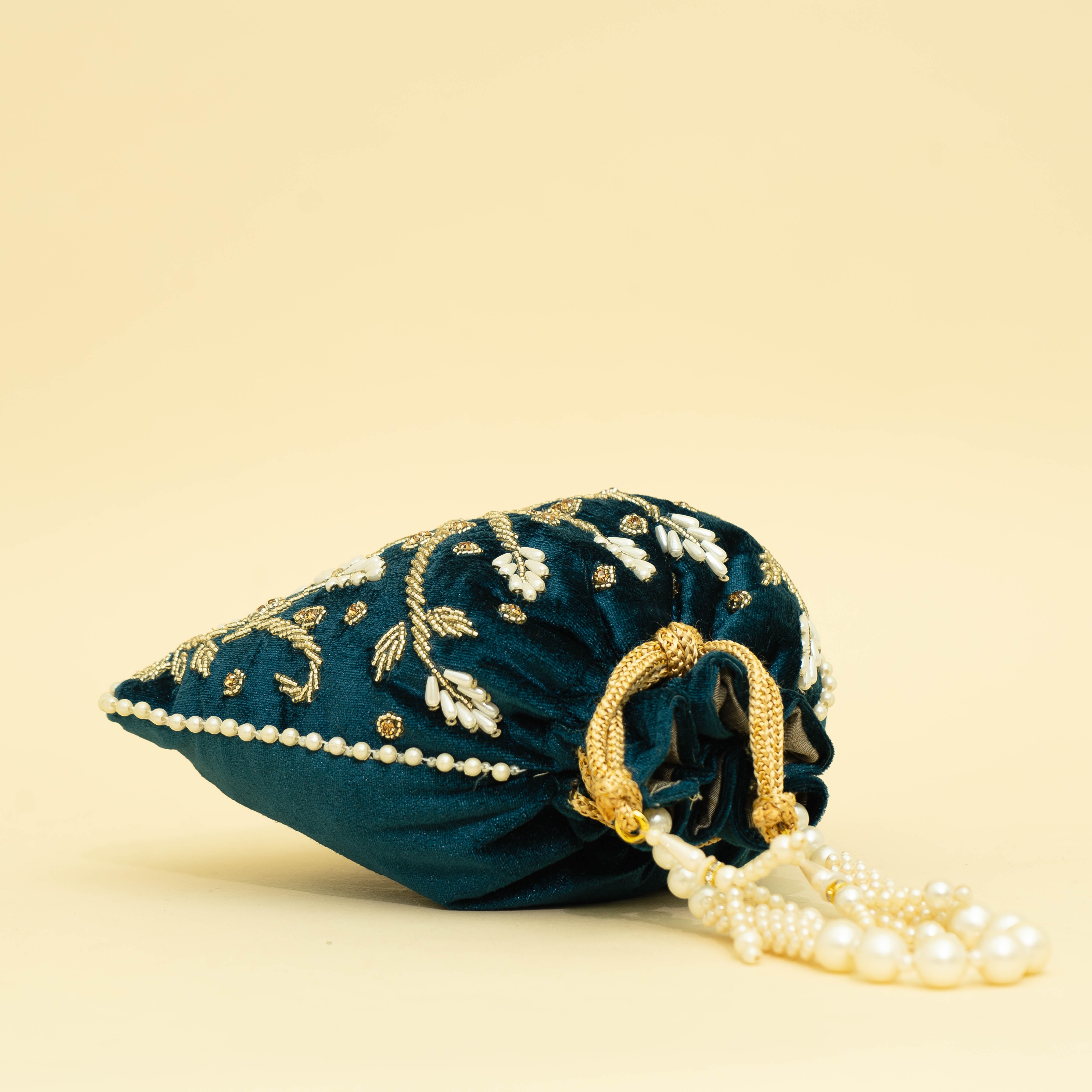 Teal blue Twist of Tradition | Cara