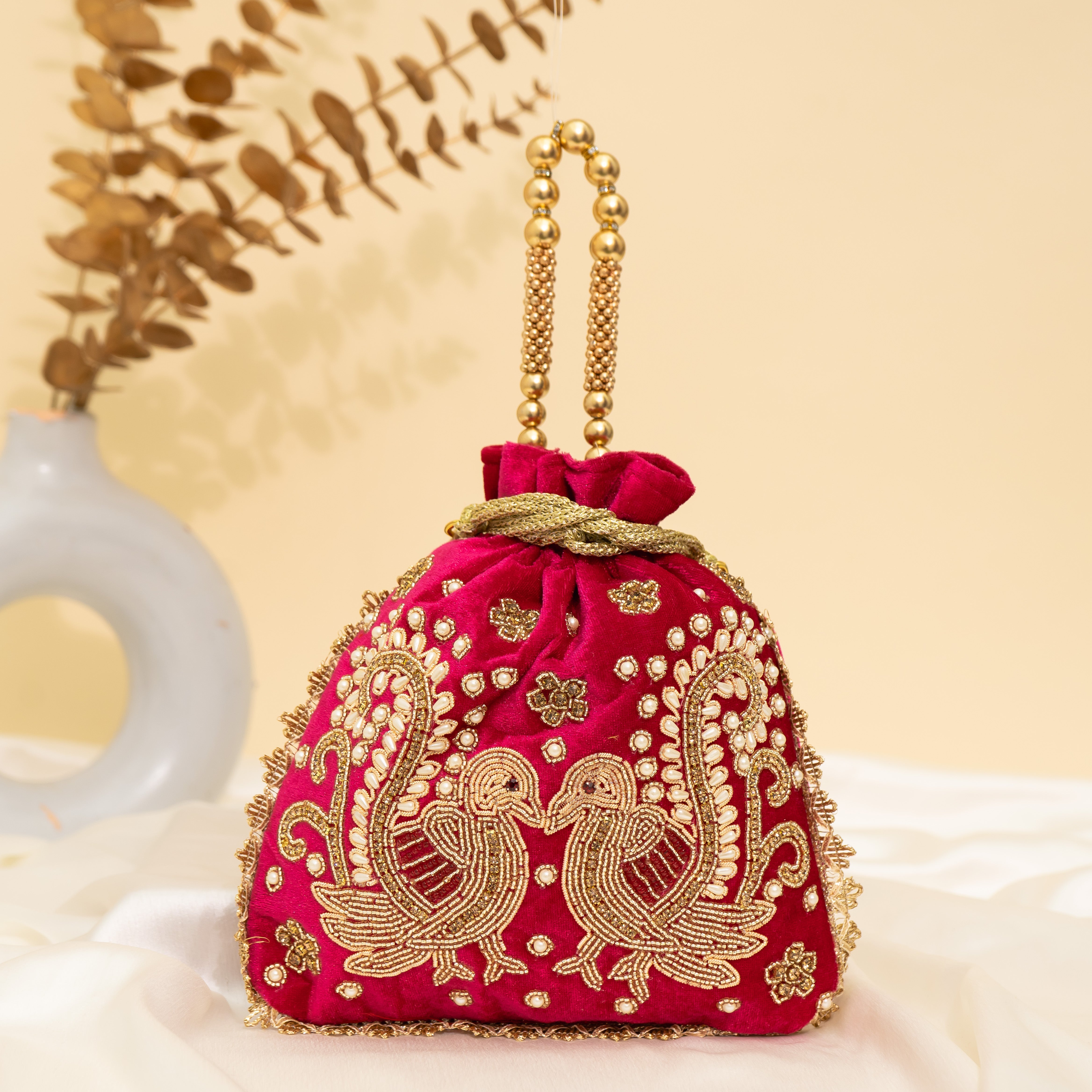 Peacock's Embrace Potli