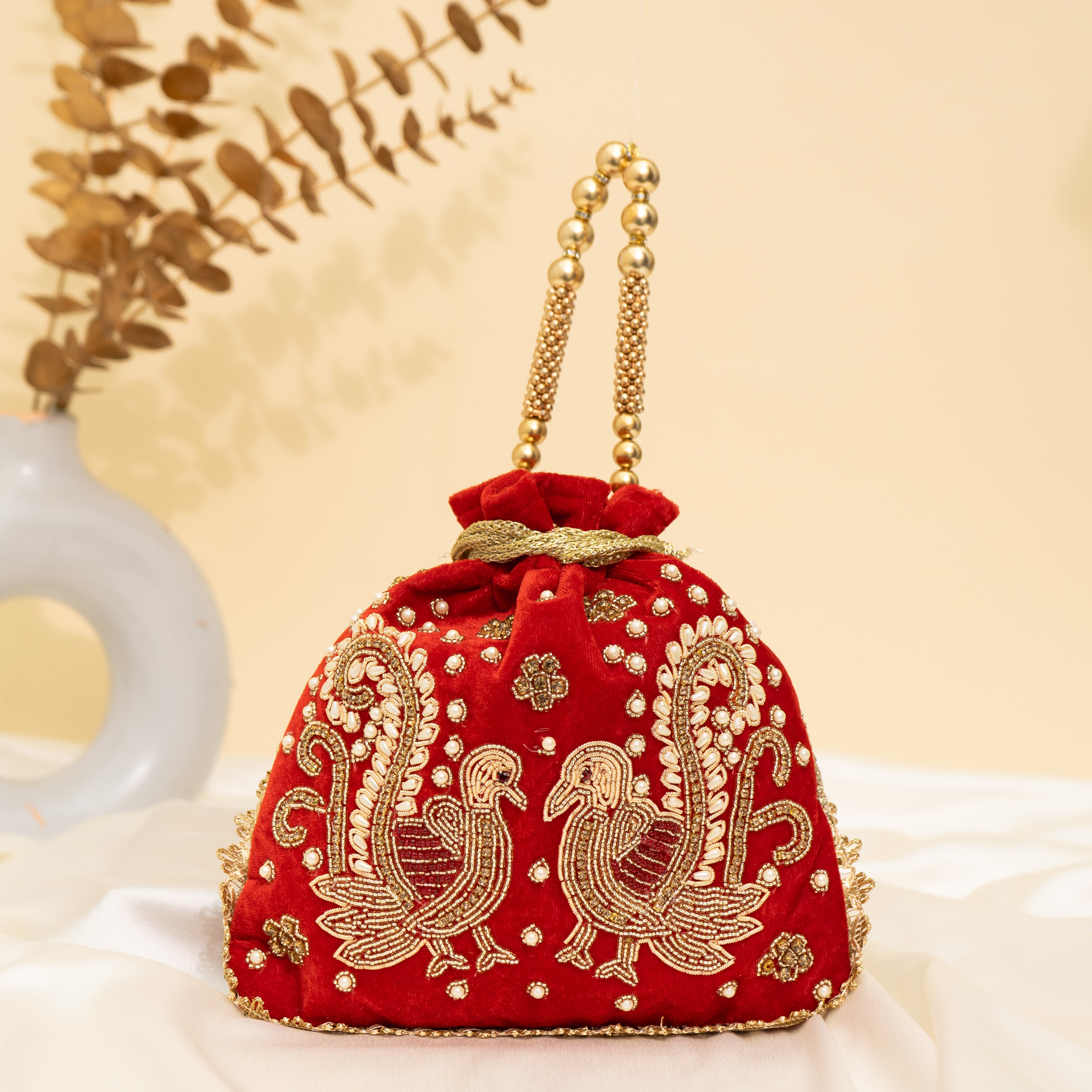 Peacock's Embrace Potli