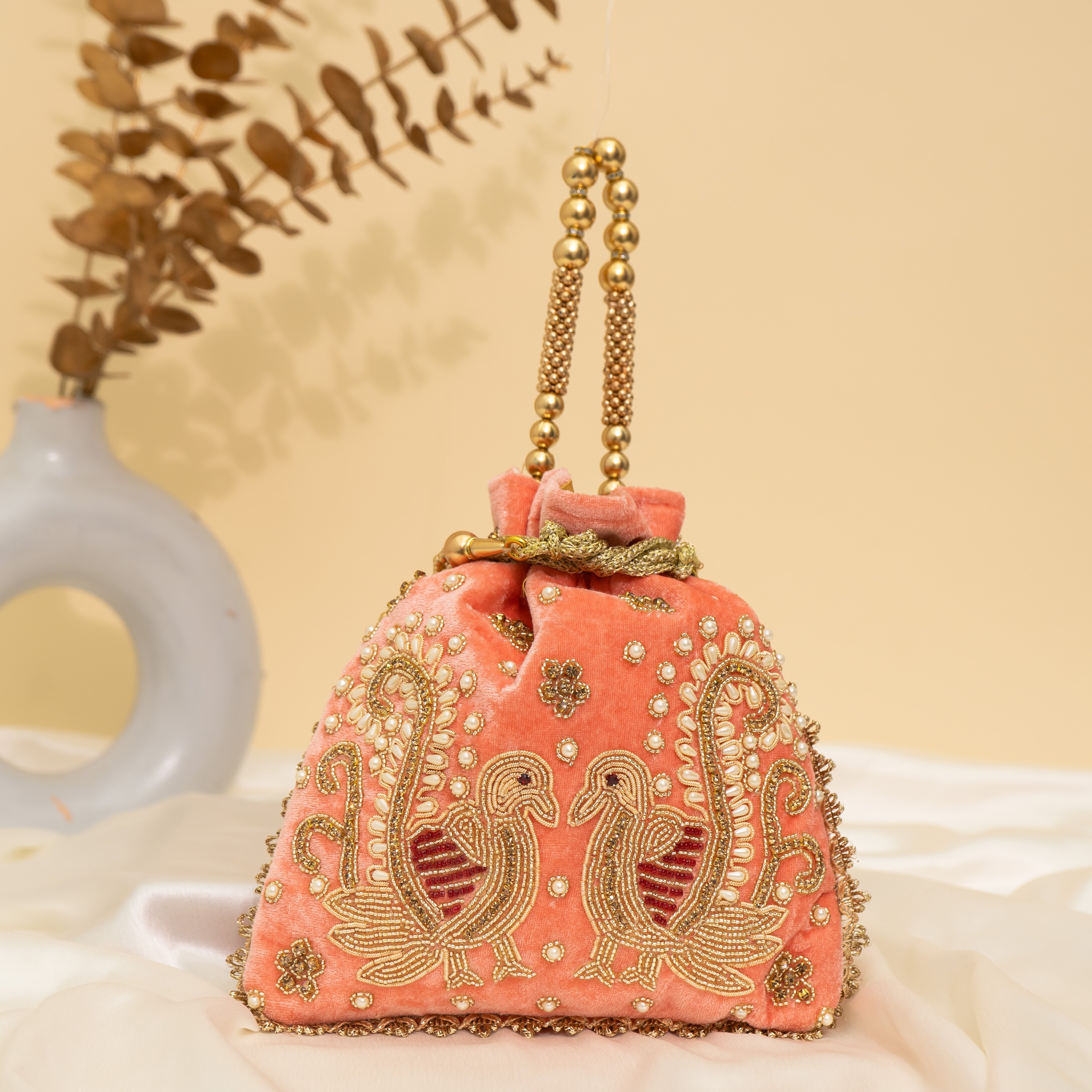 Peacock's Embrace Potli