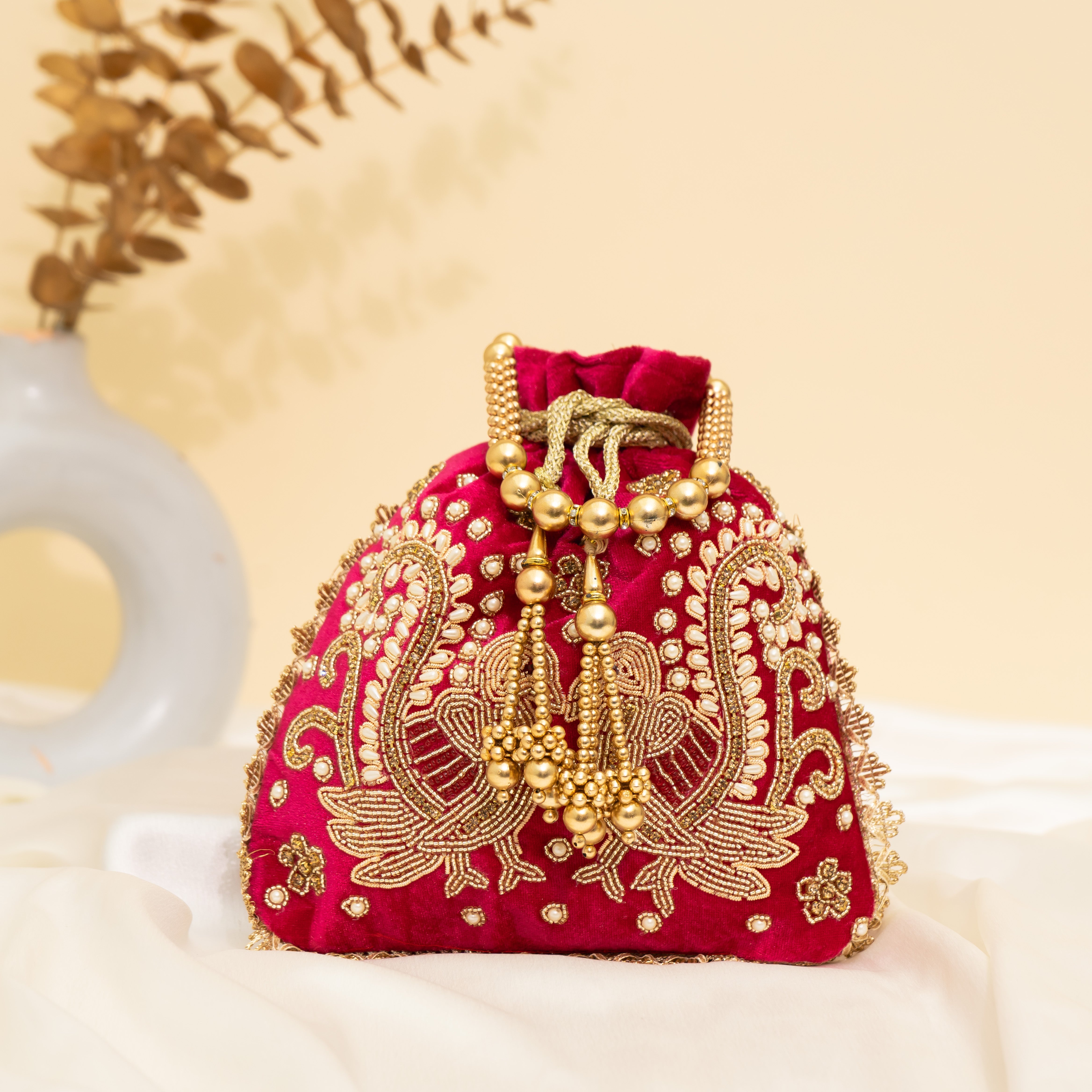 Peacock's Embrace Potli