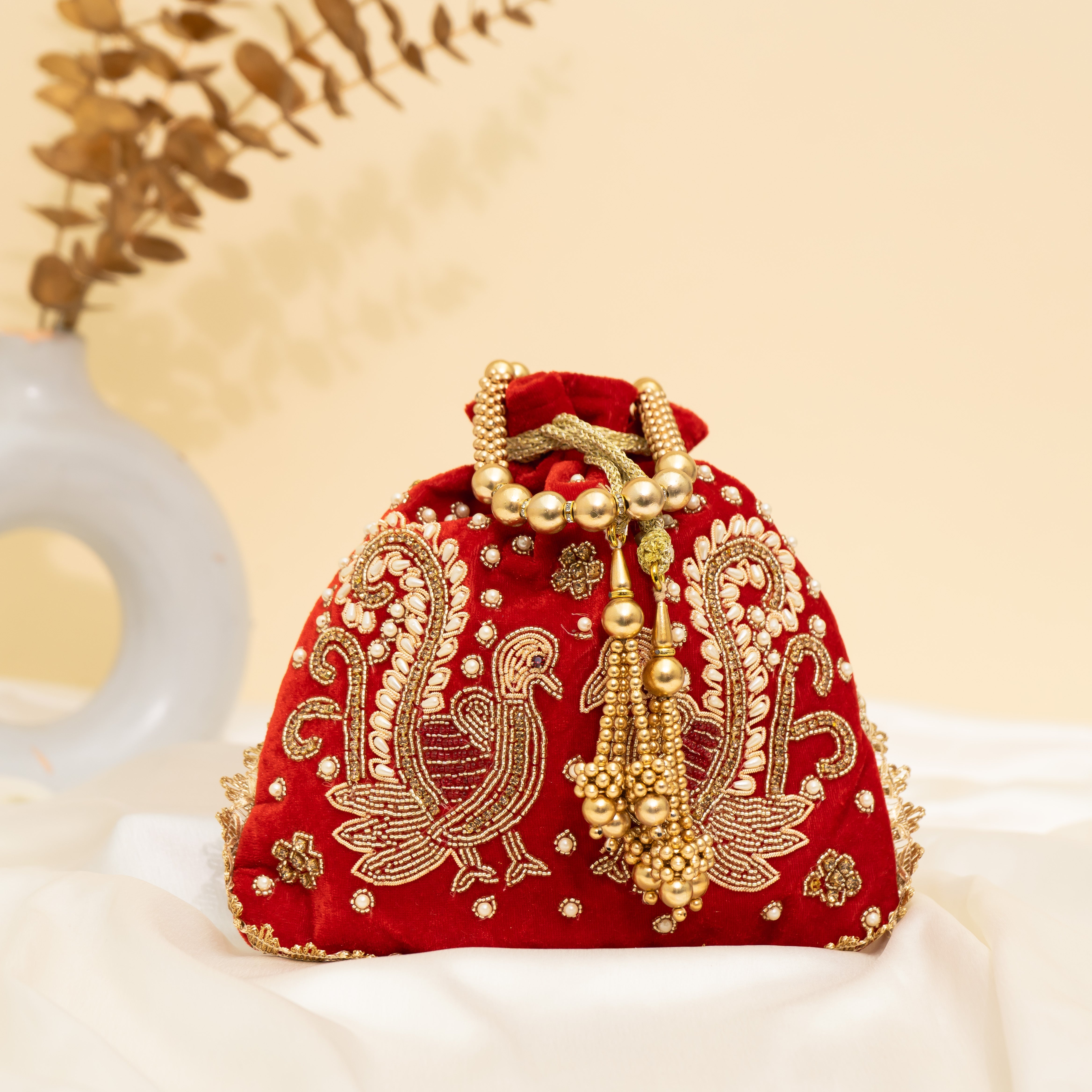 Peacock's Embrace Potli