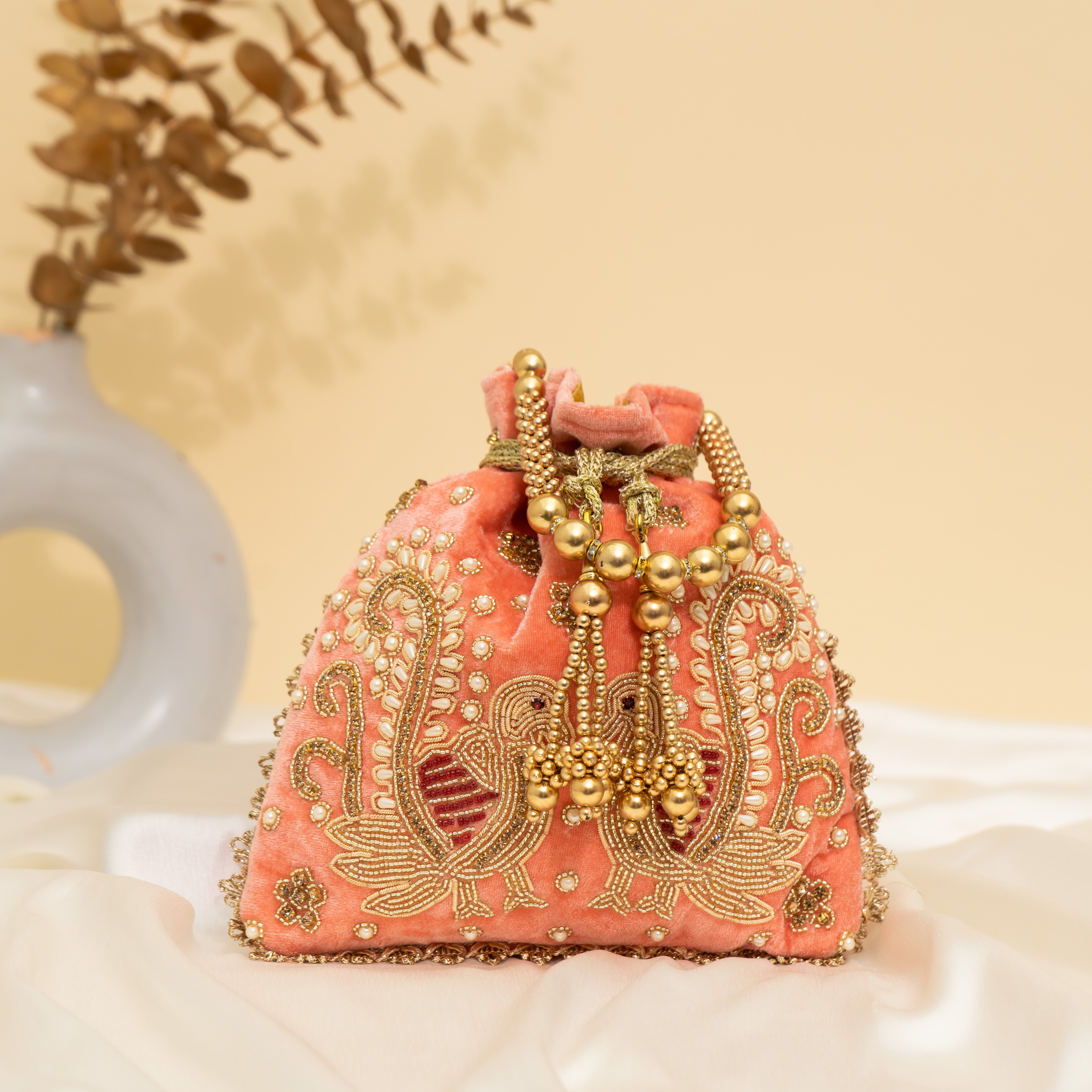 Peacock's Embrace Potli