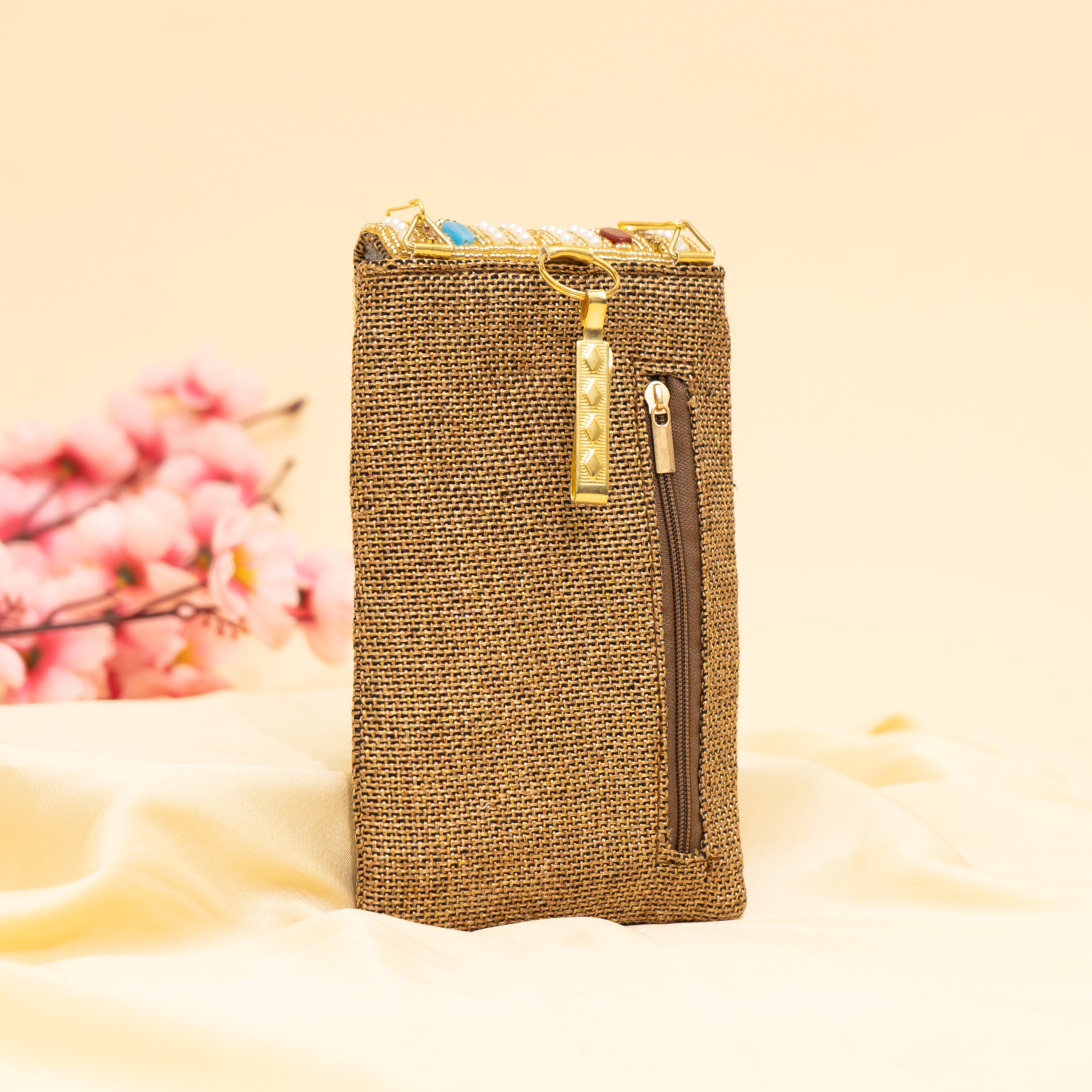 Brown Pearl Drop Mobile Sling