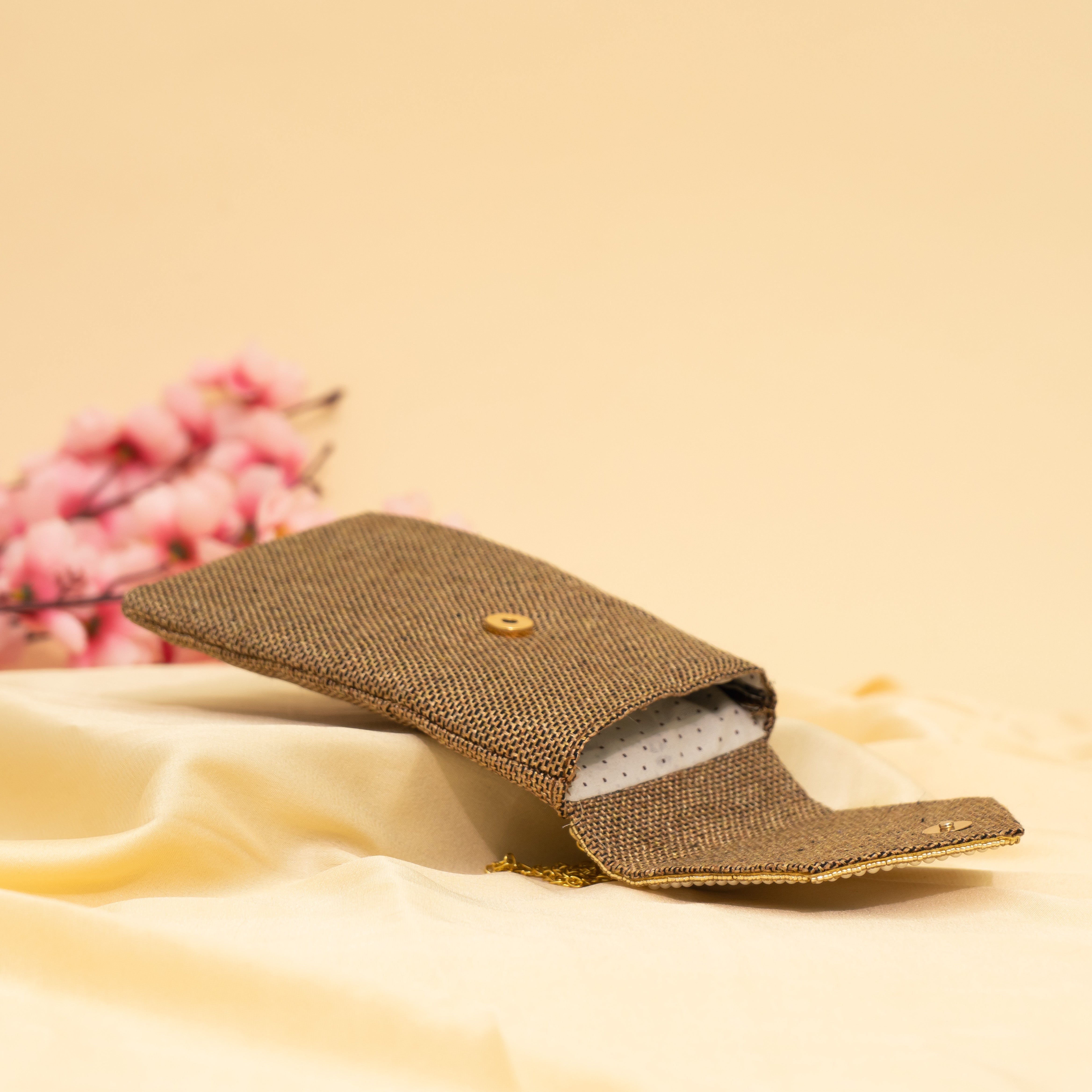 Brown Pearl Drop Mobile Sling