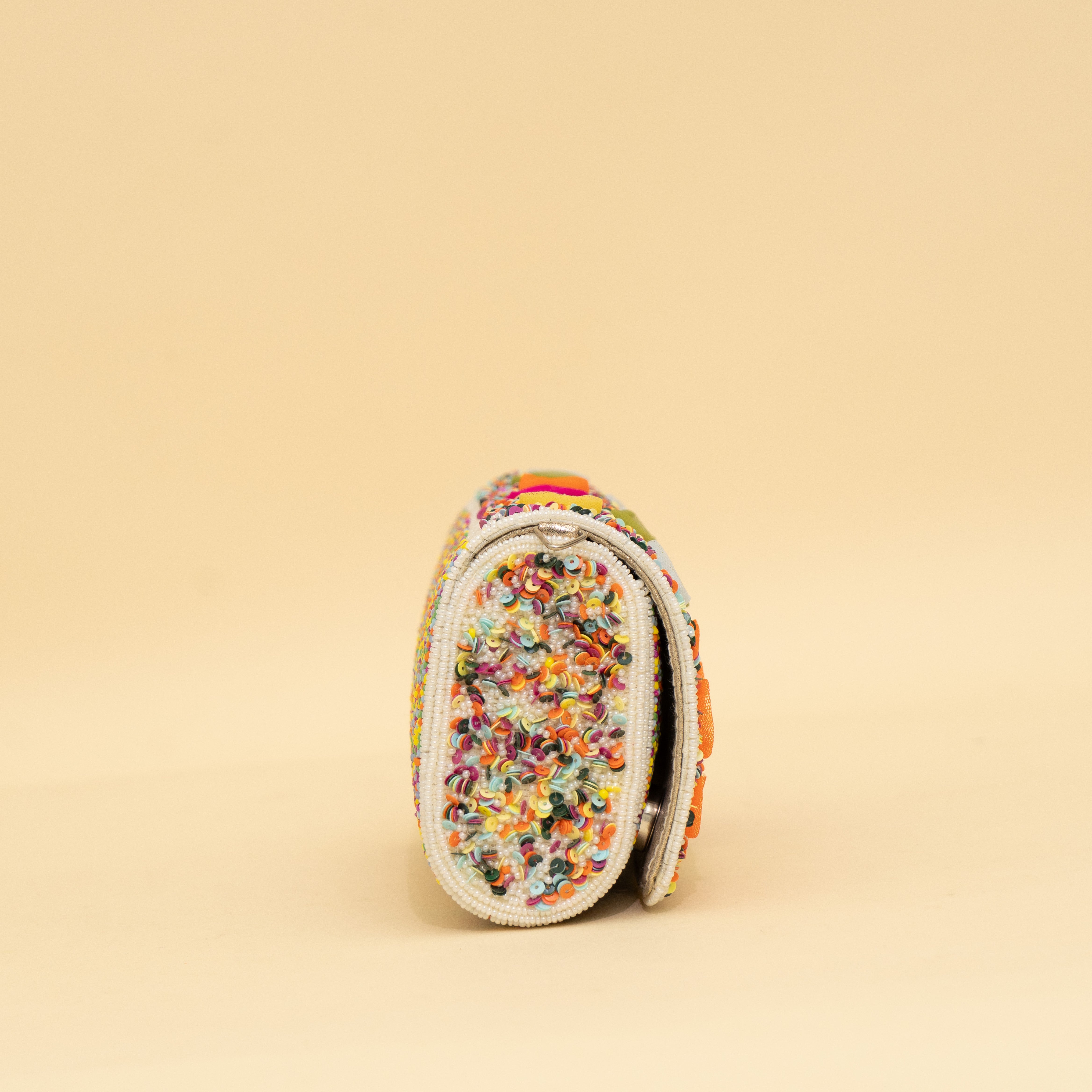 White Enchanted Mirror clutch