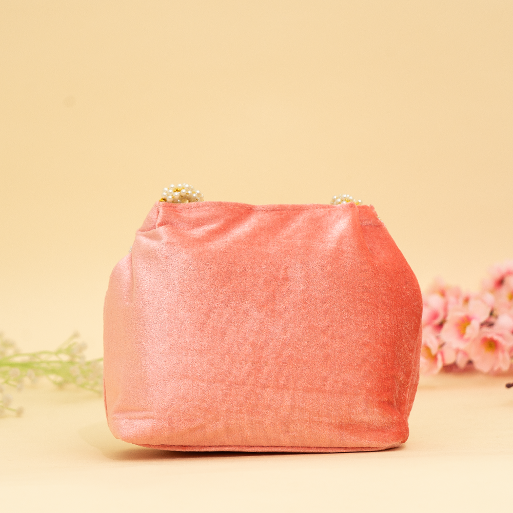 peach Pearl Shine Potli| cara