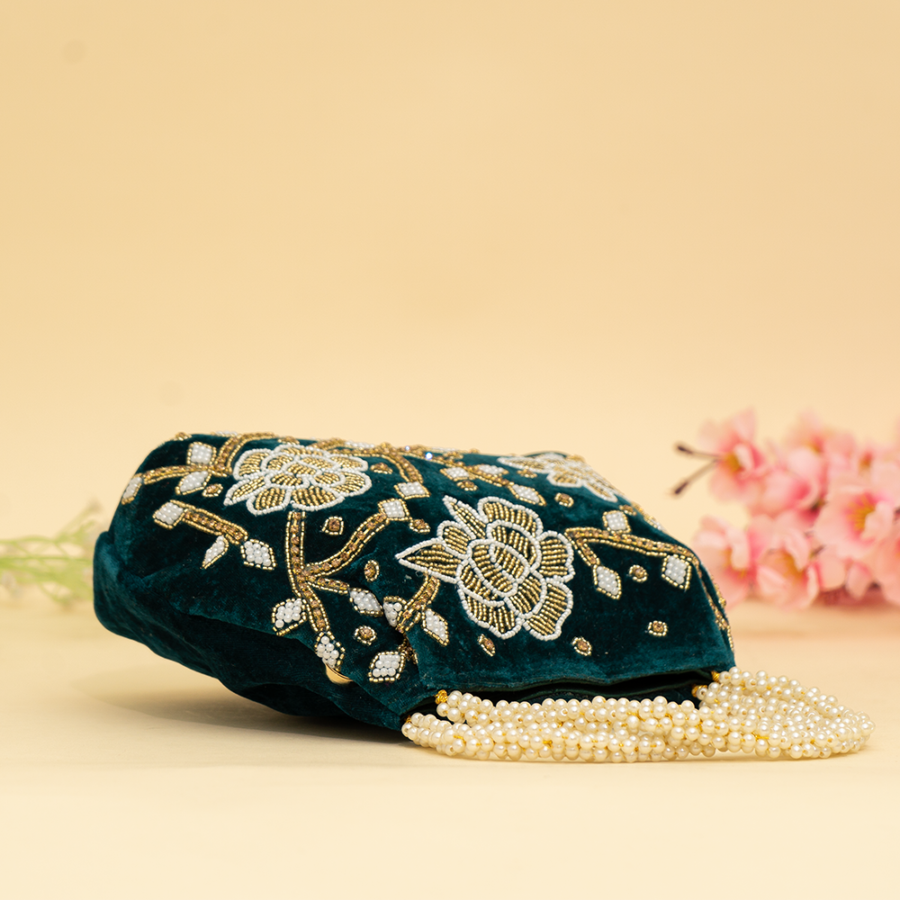 green Pearl Shine Potli | cara