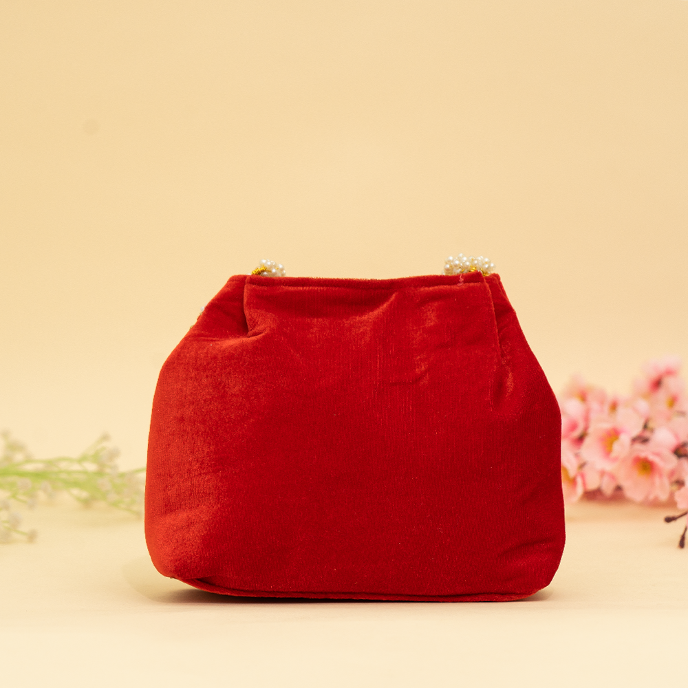 red Pearl Shine Potli | cara