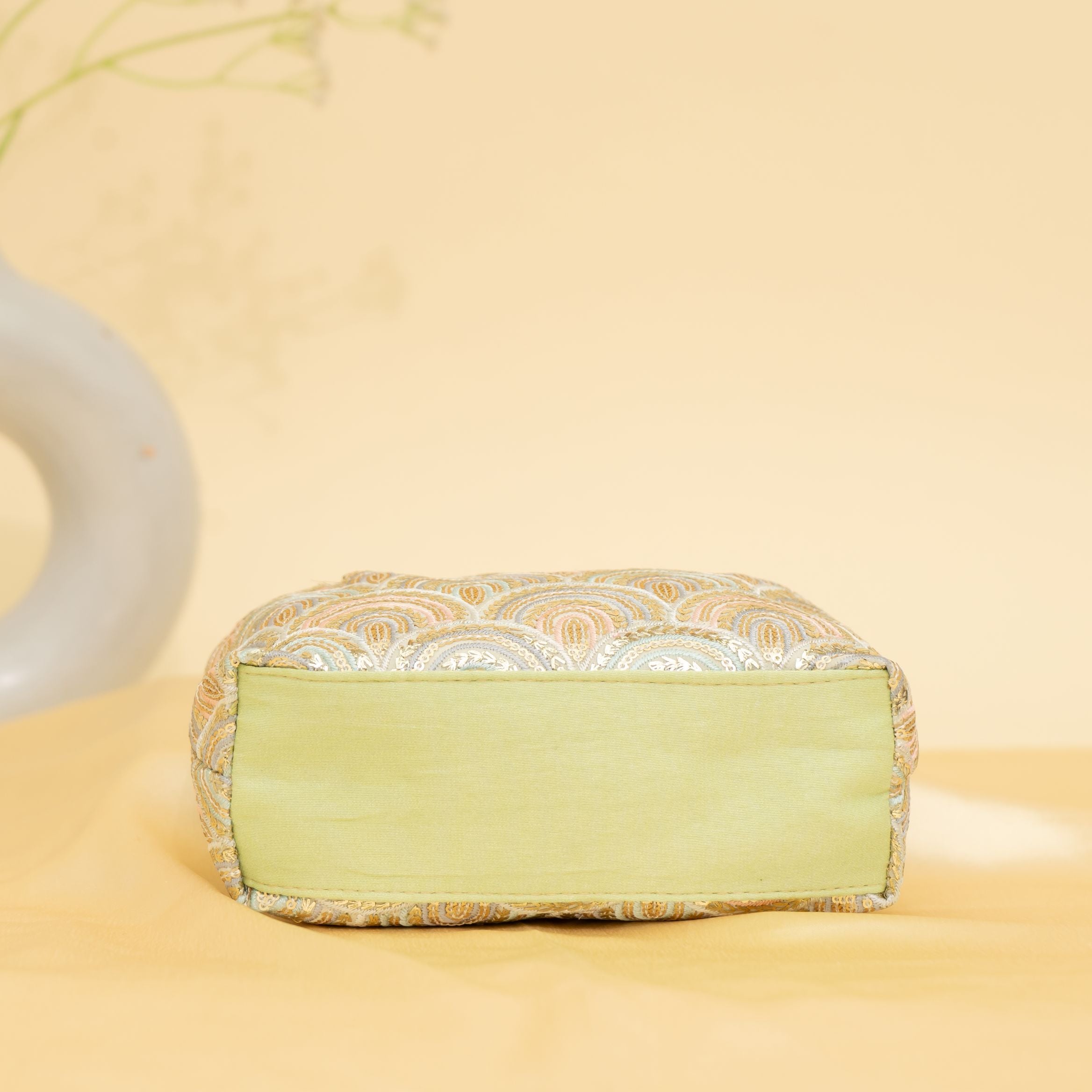 Golden Grace Potli-green | cara