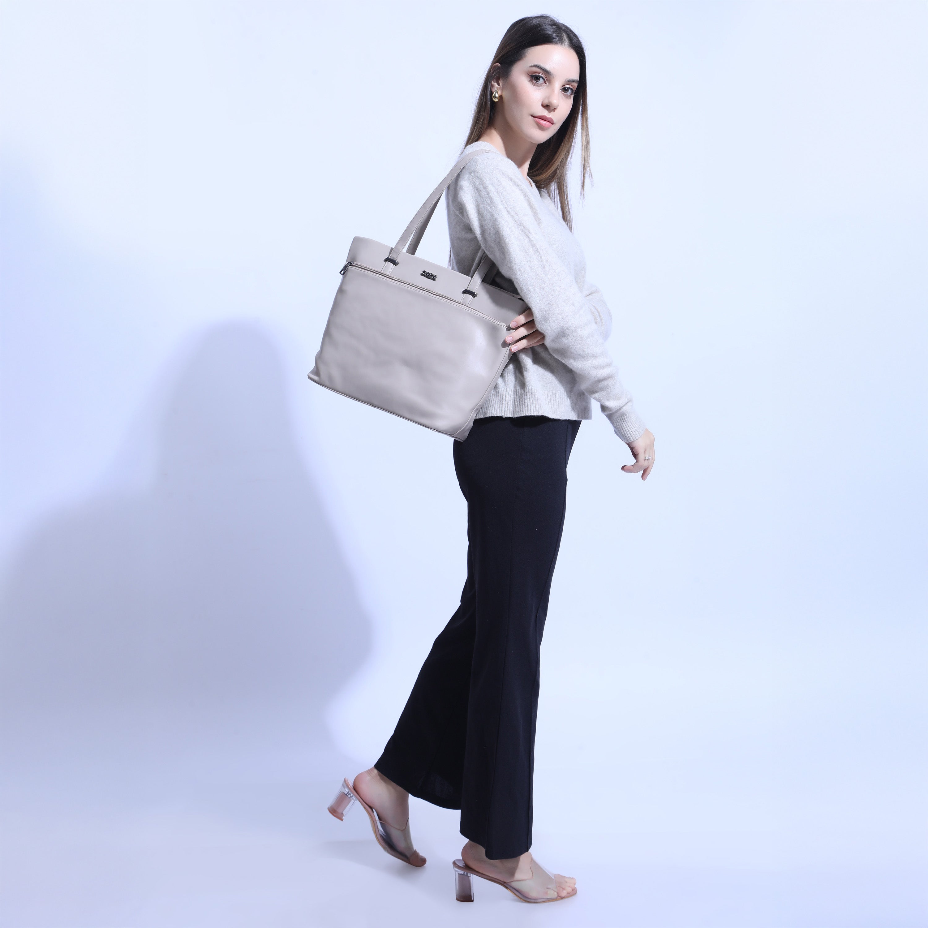 Grey 9 to 5 Office Tote Bag | Cara