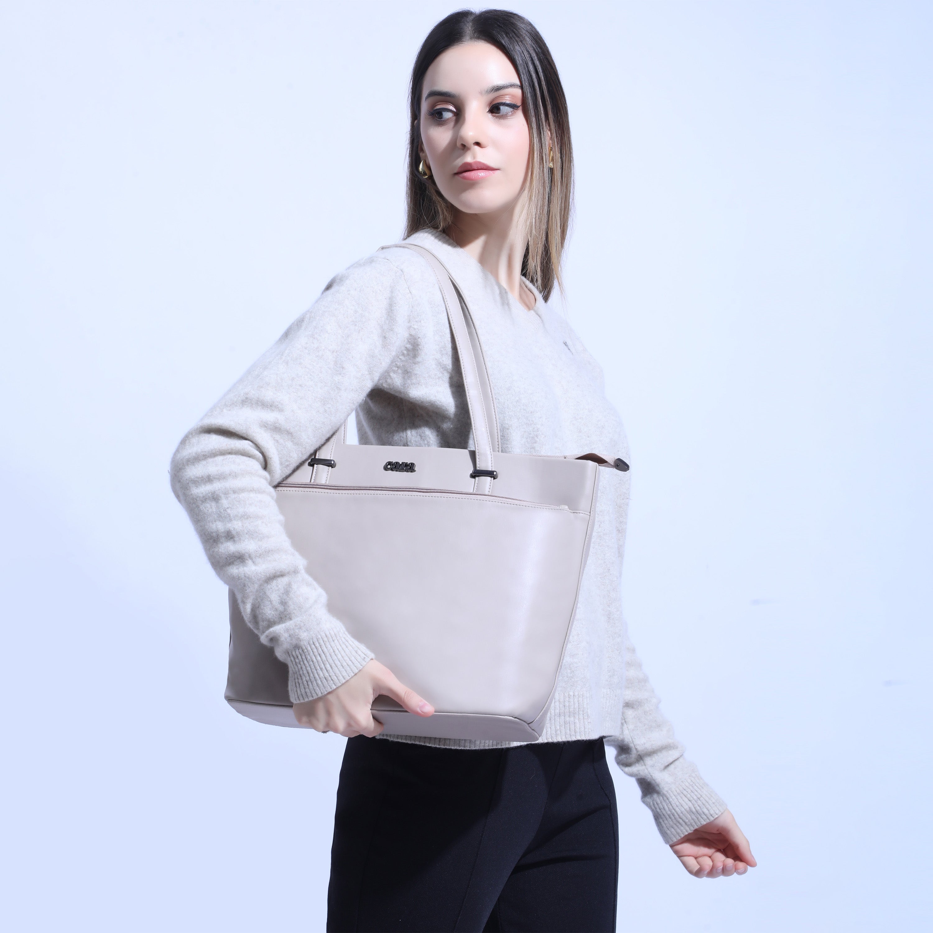 Grey 9 to 5 Office Tote Bag | Cara