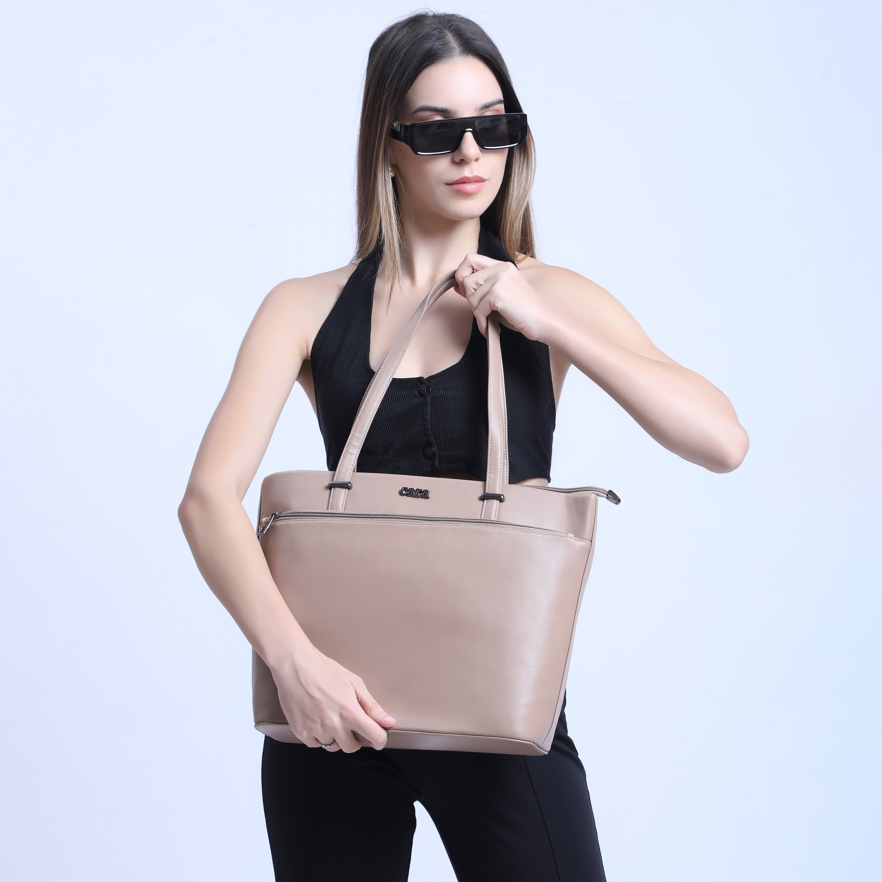 Rosy Brown 9 to 5 Office Tote Bag | Cara