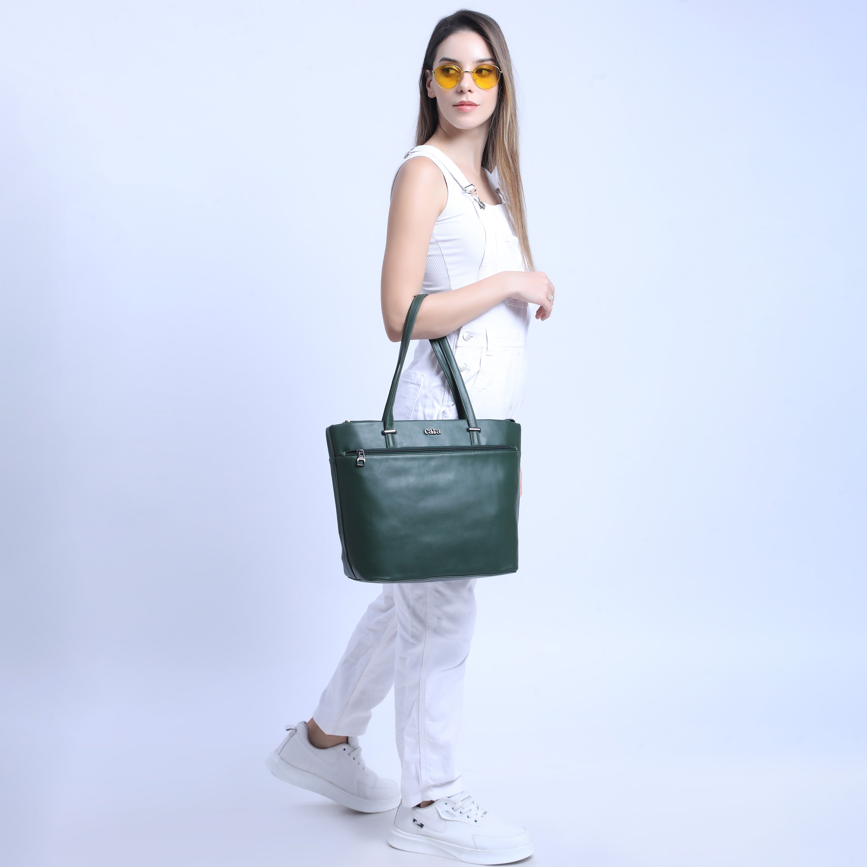 Dark Green 9 to 5 Office Tote Bag | Cara