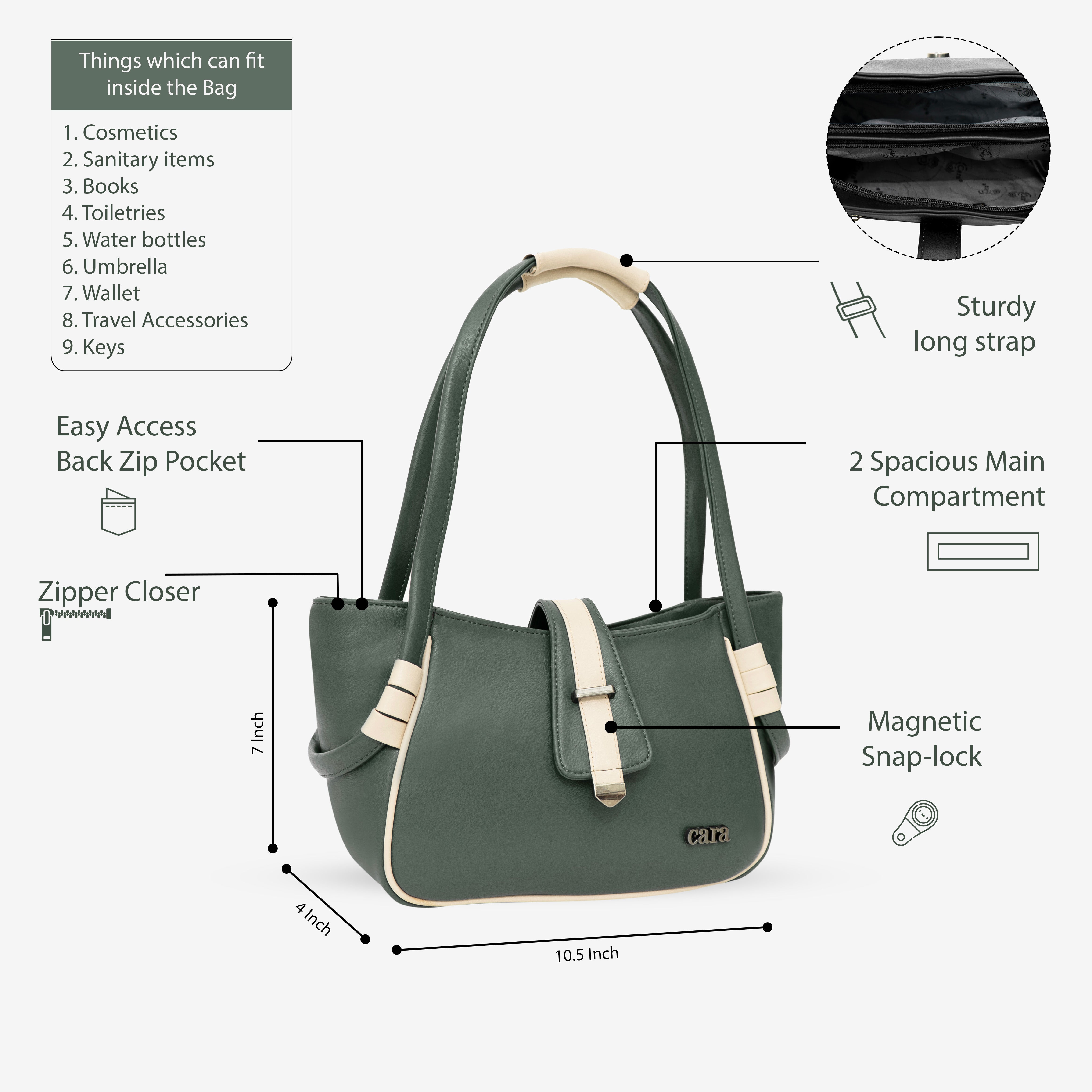 Olive Green Boldly Dynamic HANDBAG | CARA