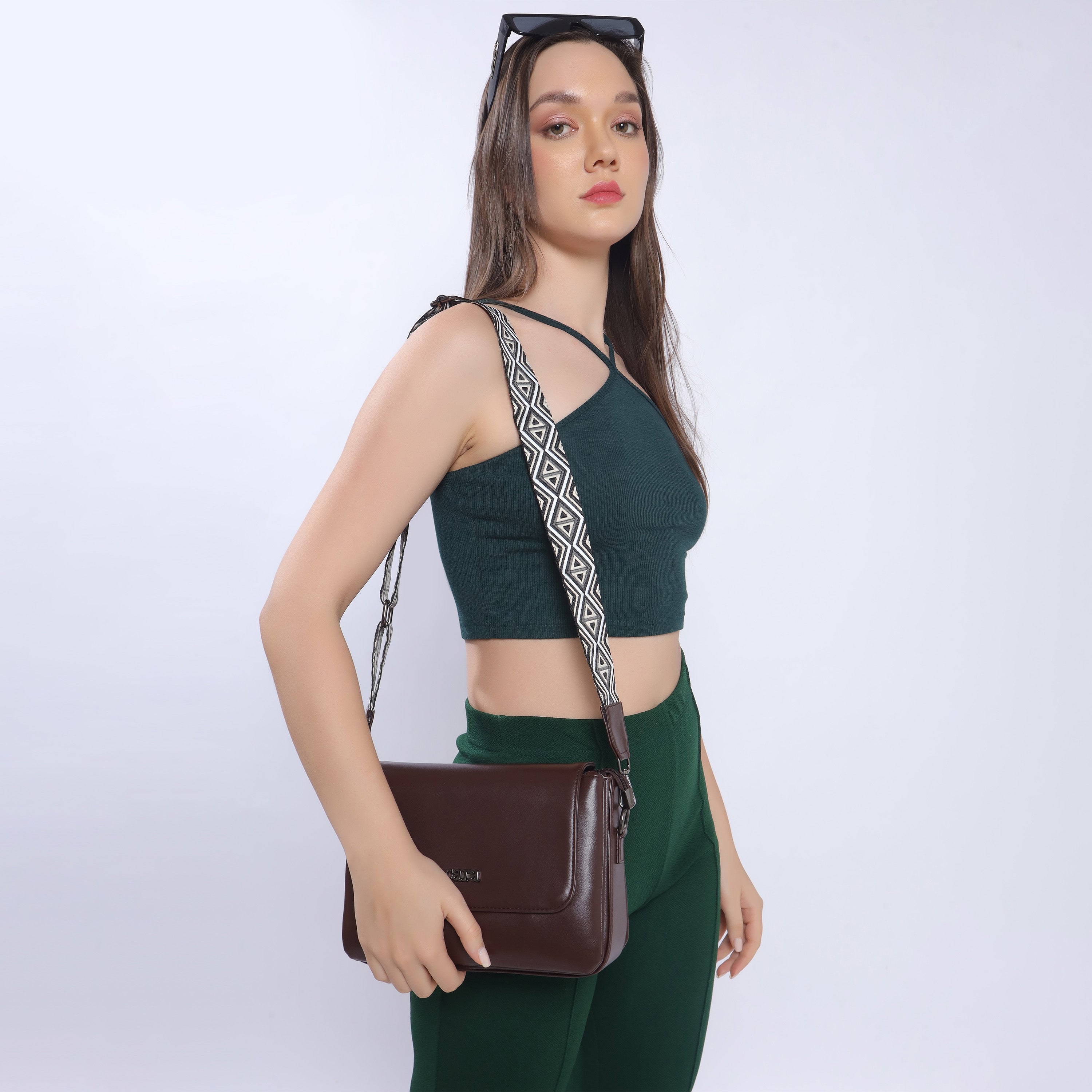 brown Casual Catcher  slingbag  | cara