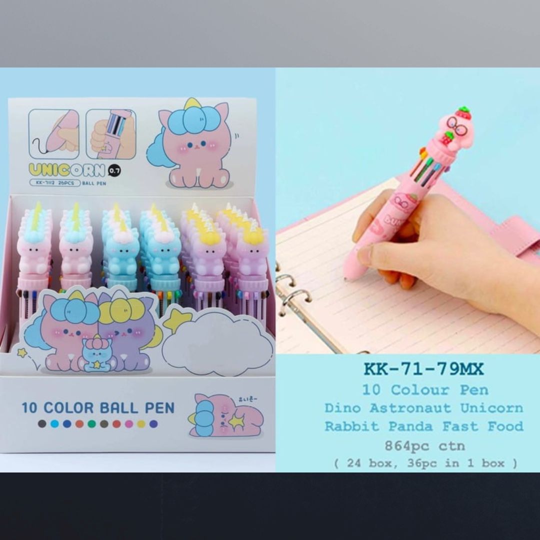 Unicorn Colored Ball Pen