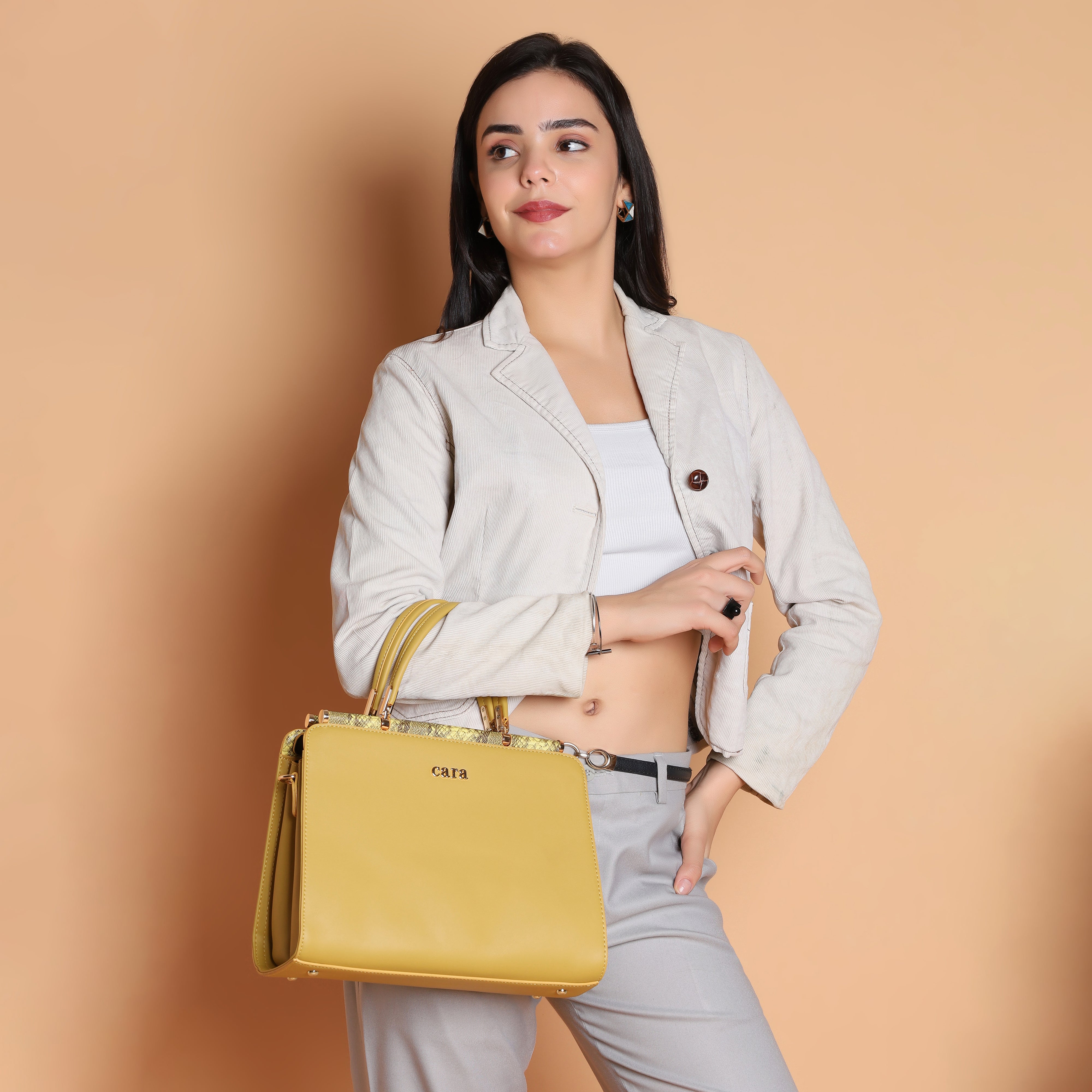 Impressive Mustard Yellow Handbag | CARA