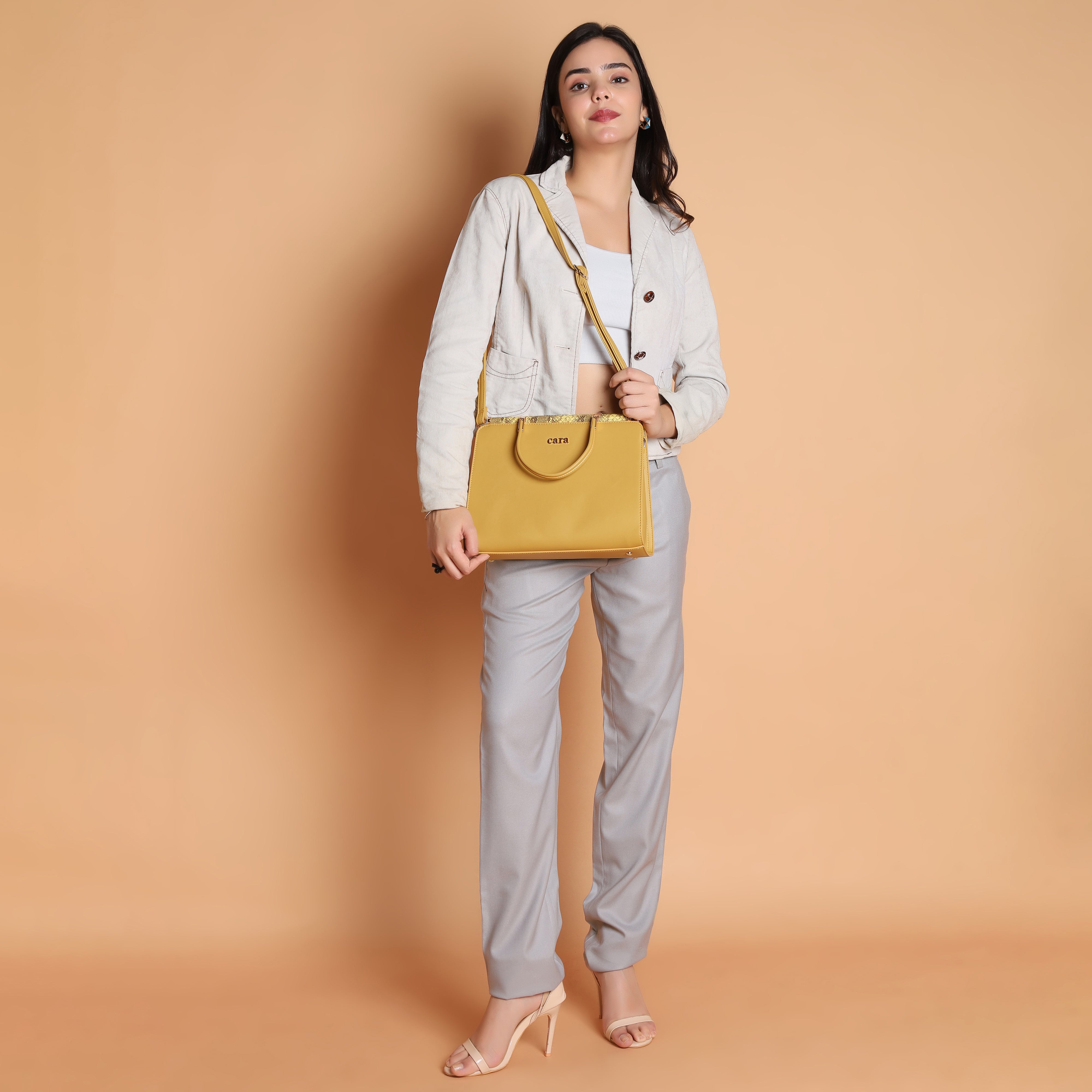 Impressive Mustard Yellow Handbag | CARA