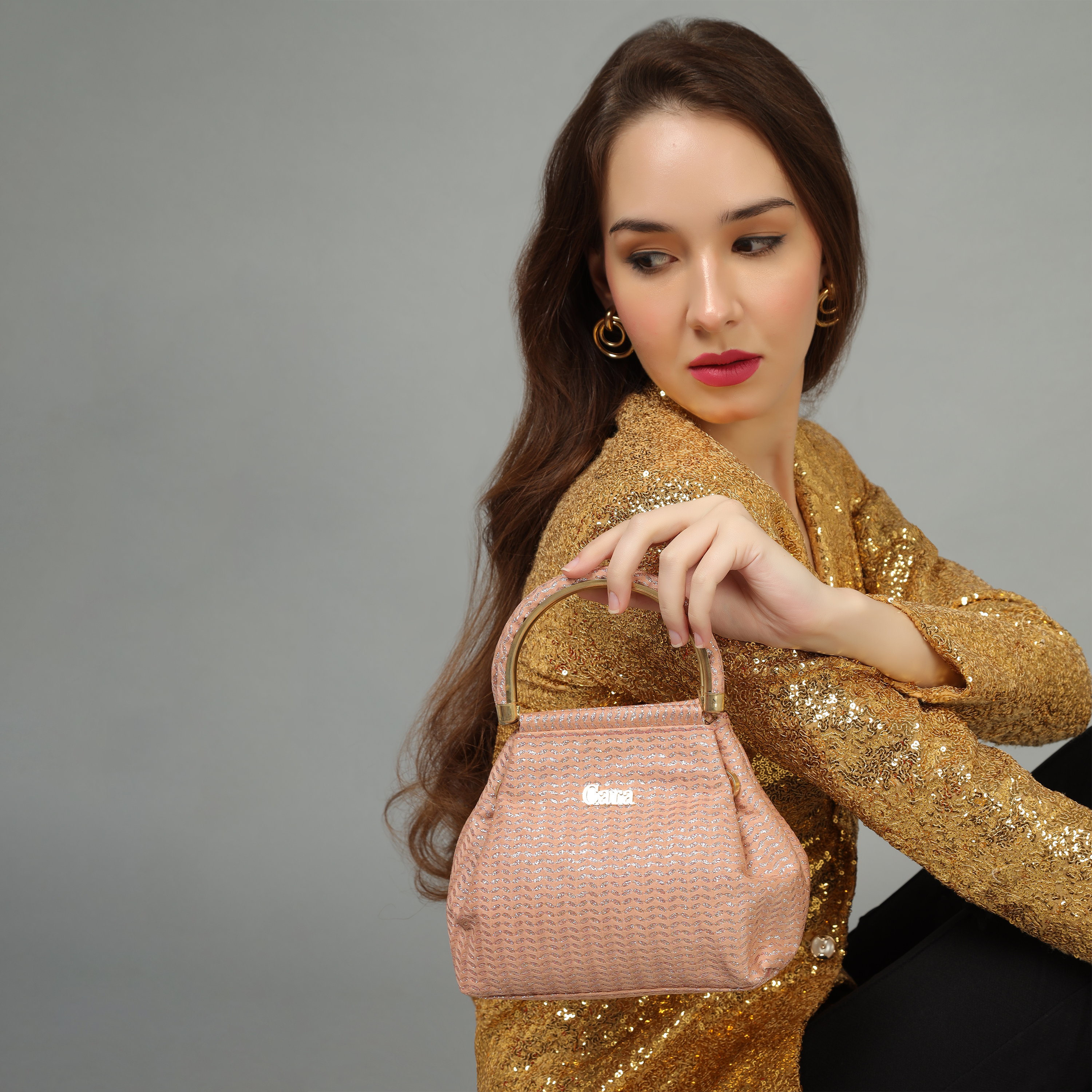 Dark Peach Heer Potli | Cara