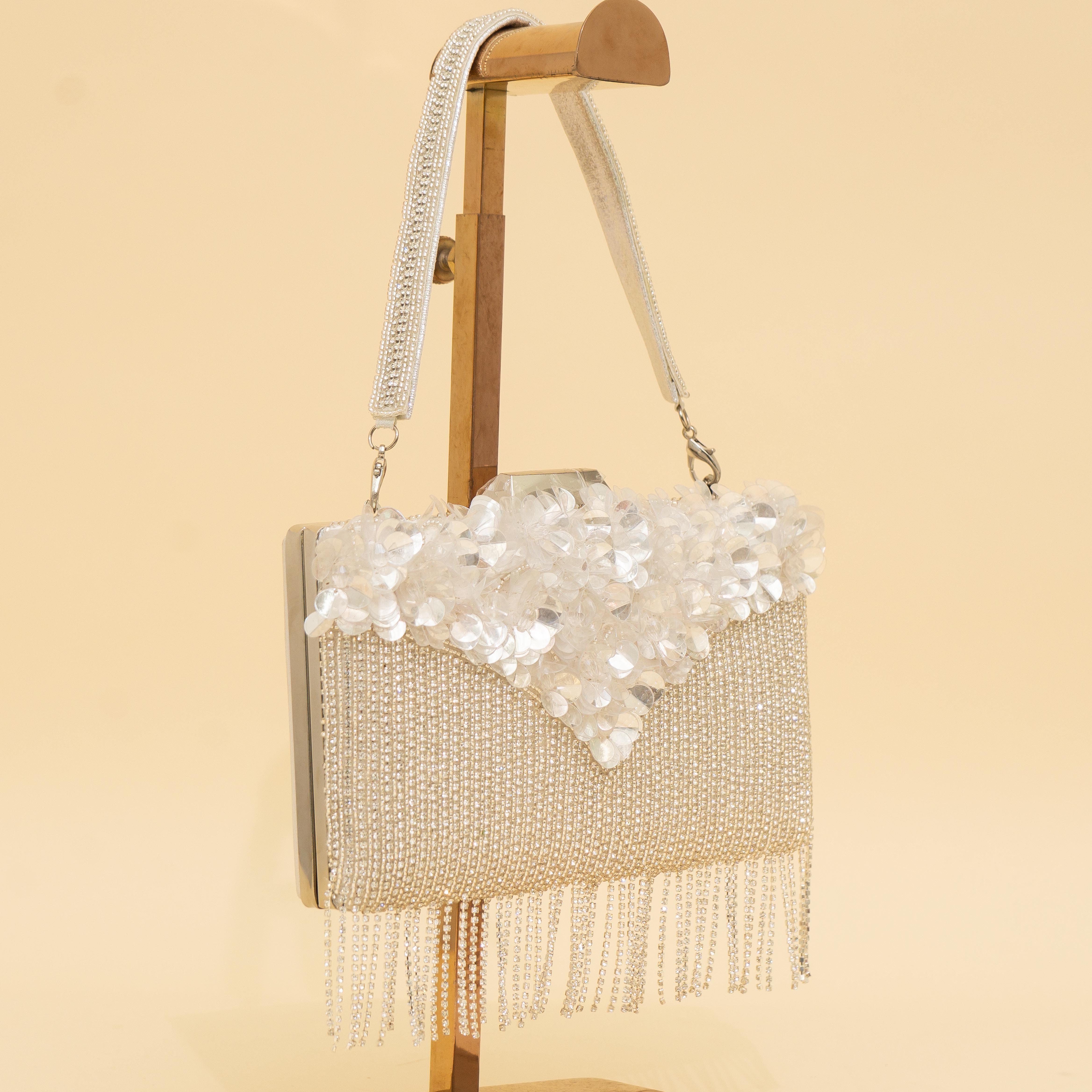 Silver Celestial Spark Clutch