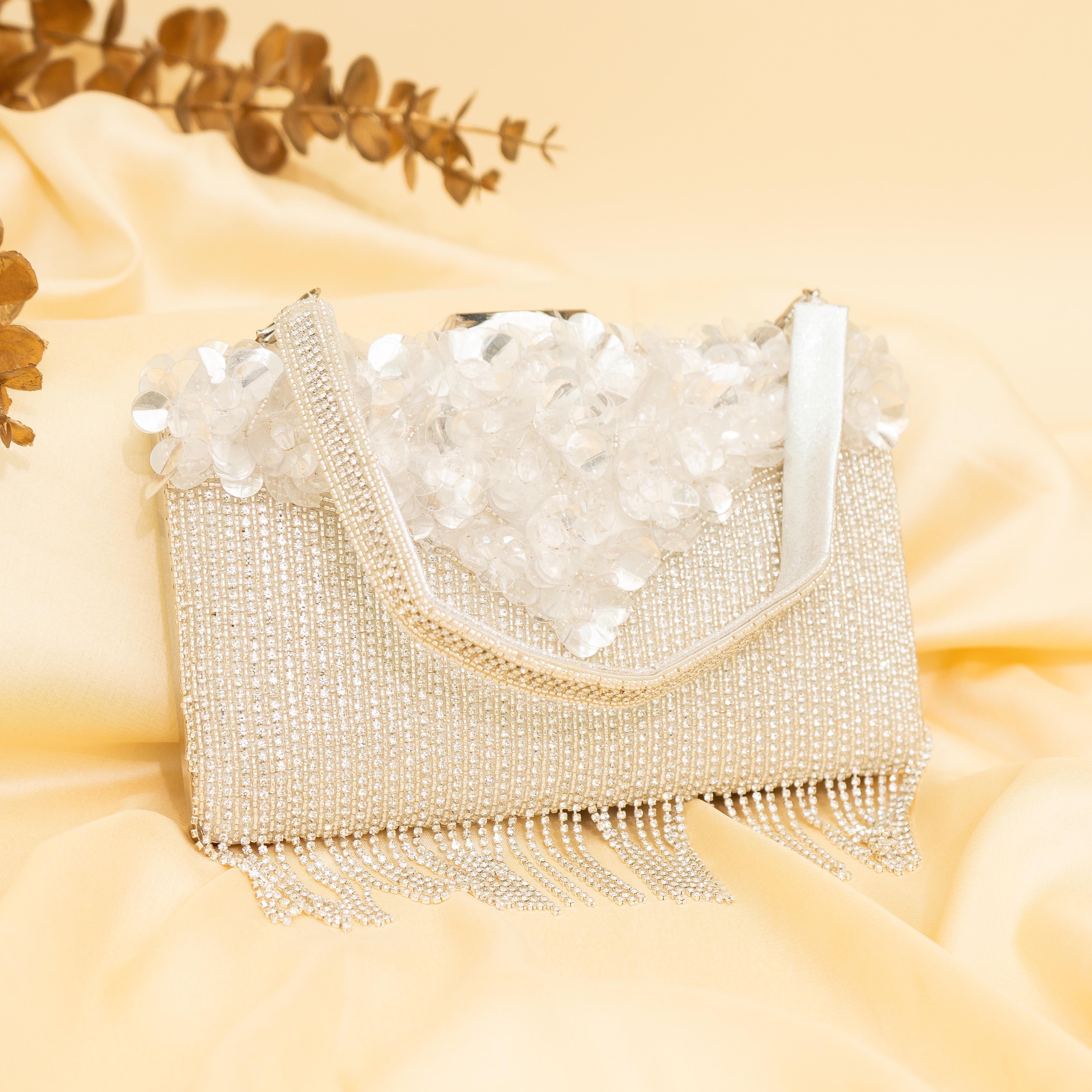 White Celestial Spark Clutch