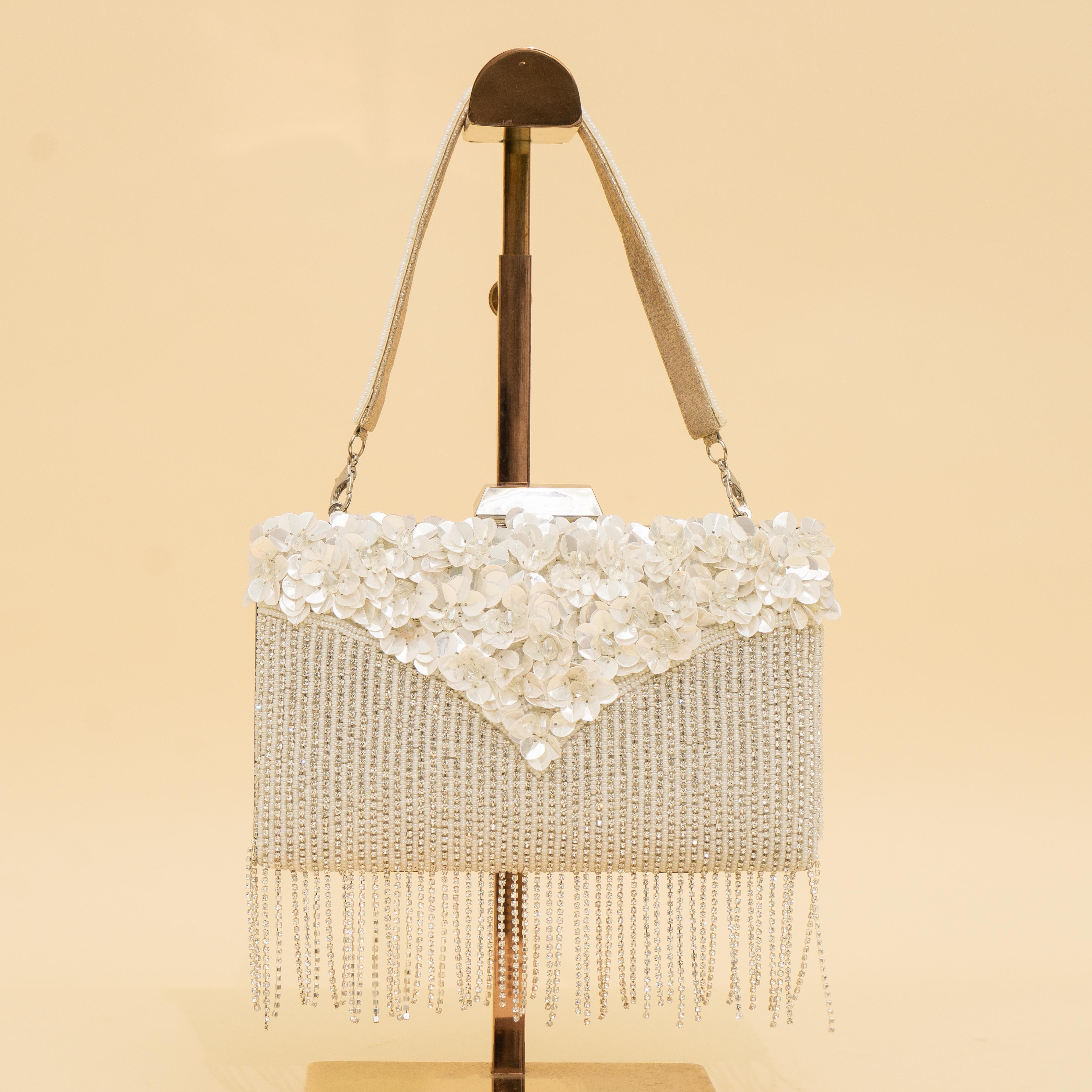 White Celestial Spark Clutch