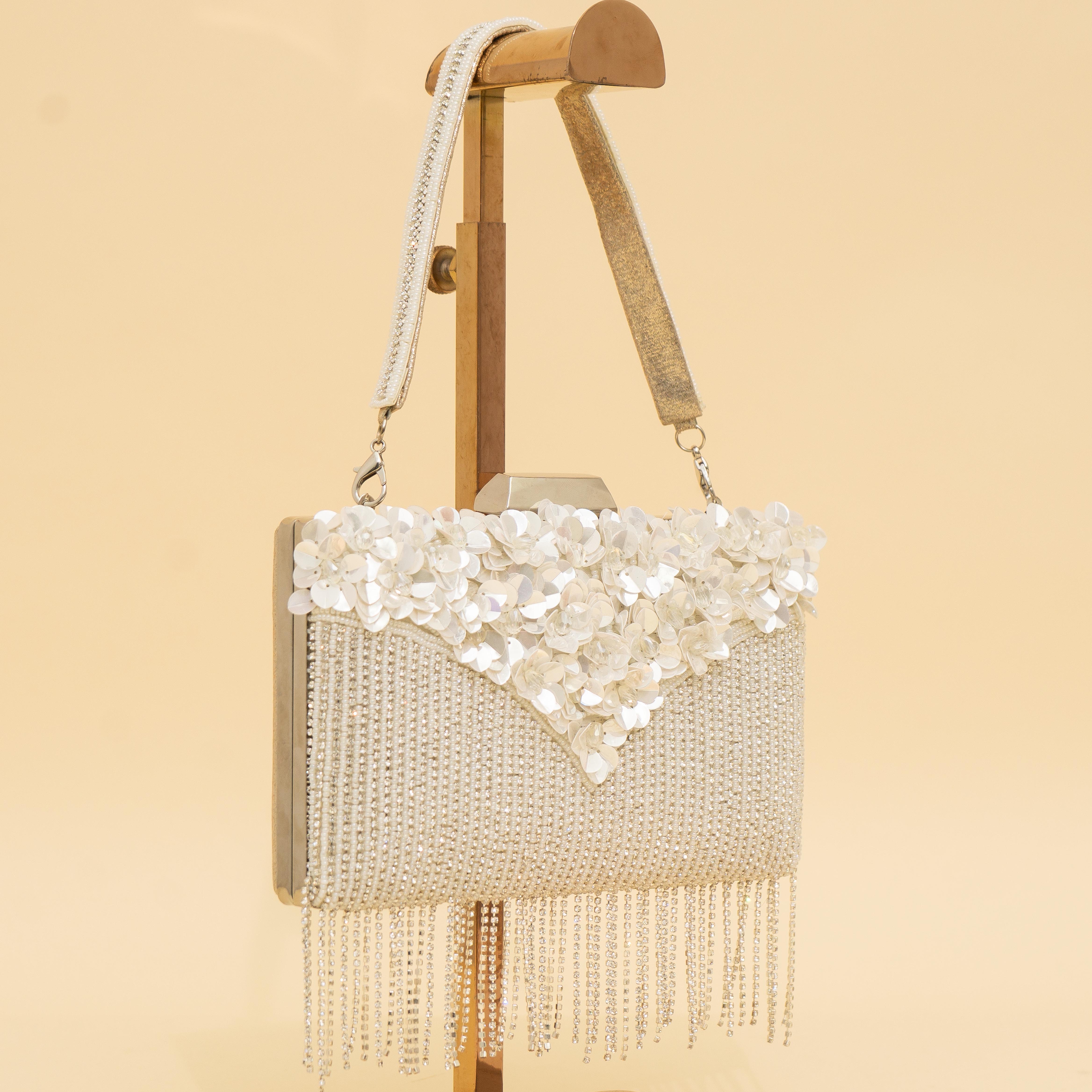 White Celestial Spark Clutch