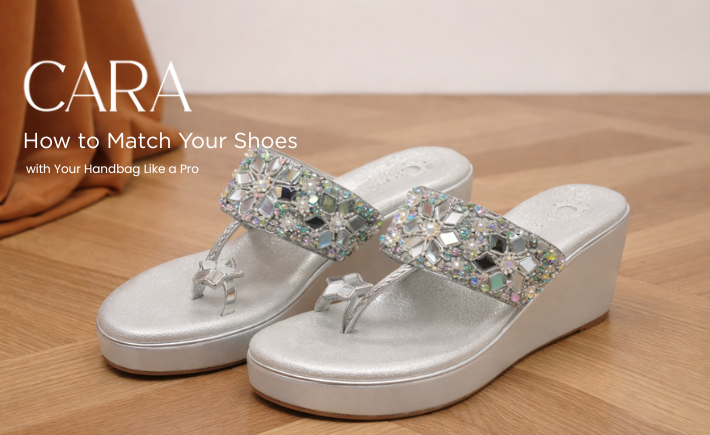 silver festive wedges